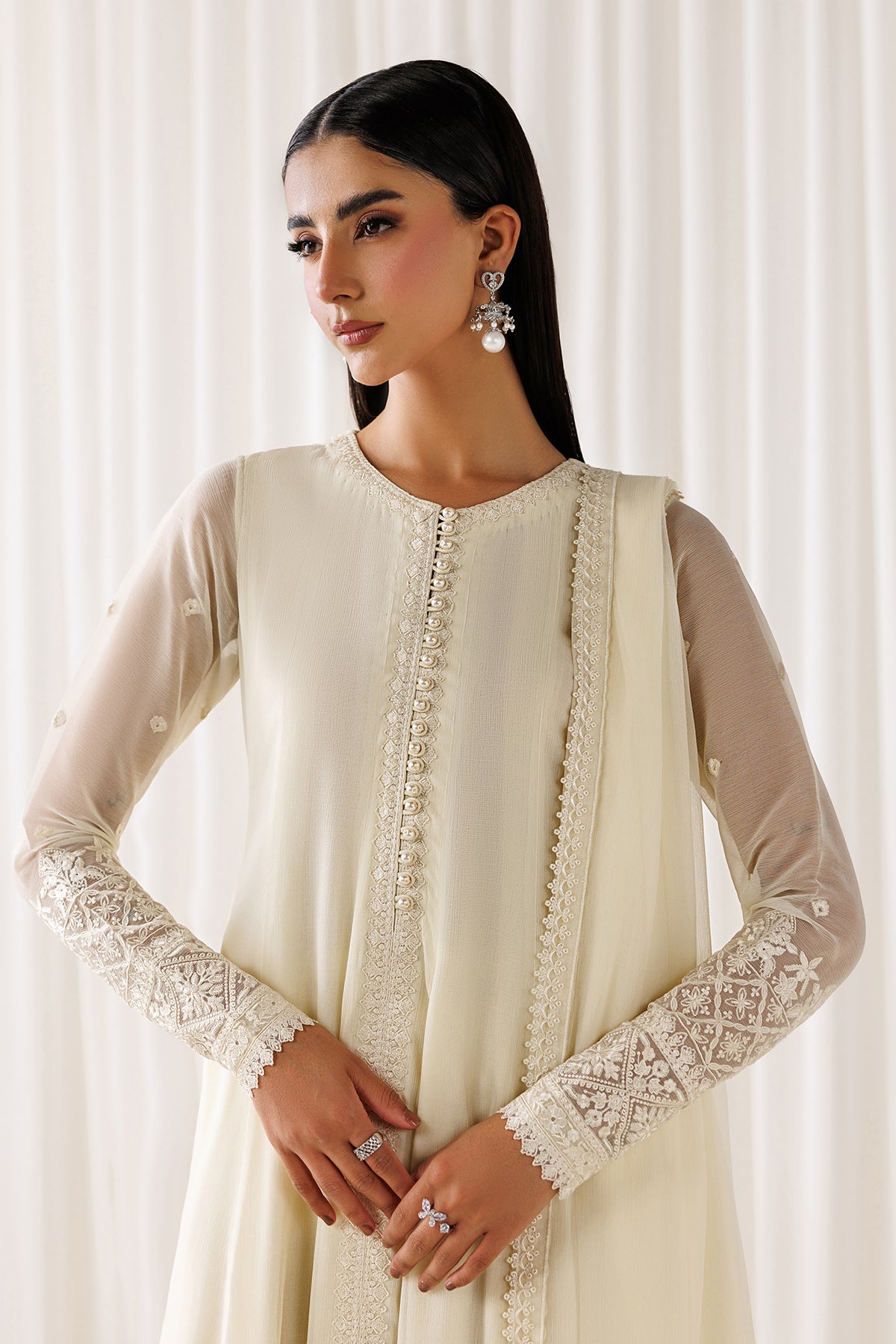 EMBROIDERED CHIFFON EN-1297