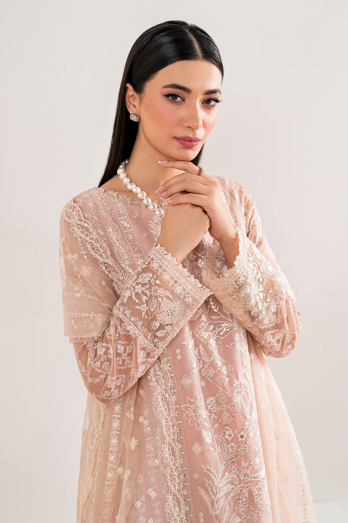 EMBROIDERED CHIFFON UF-681