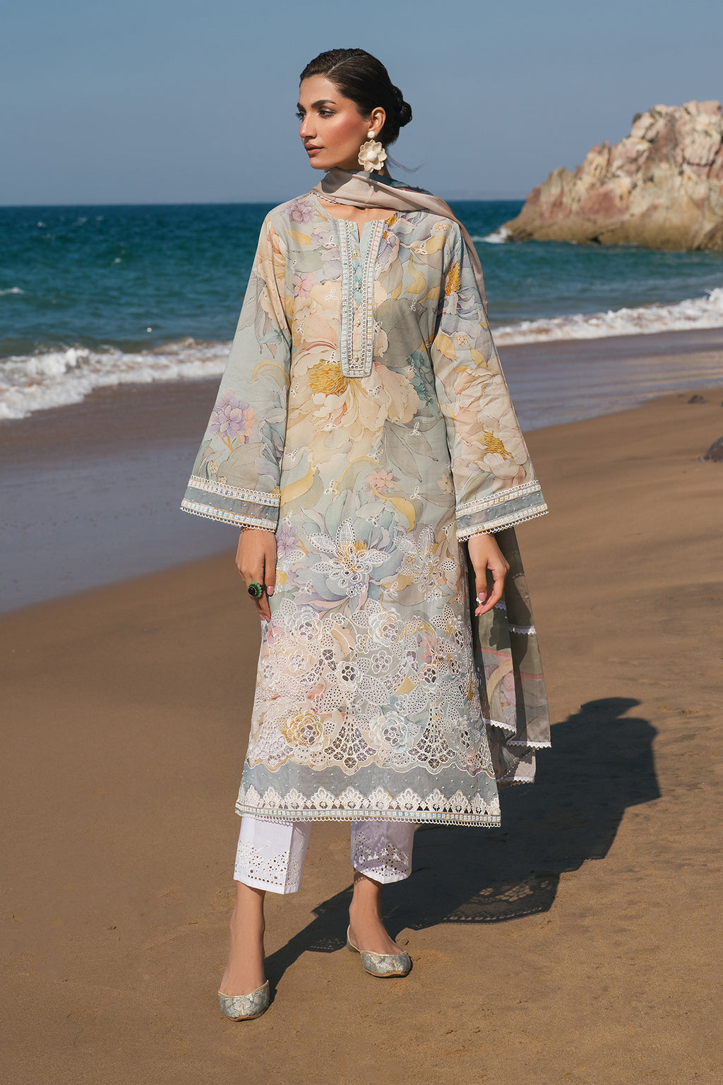 Baroque EMBROIDERED PRINTED LAWN SF-4121, view 1