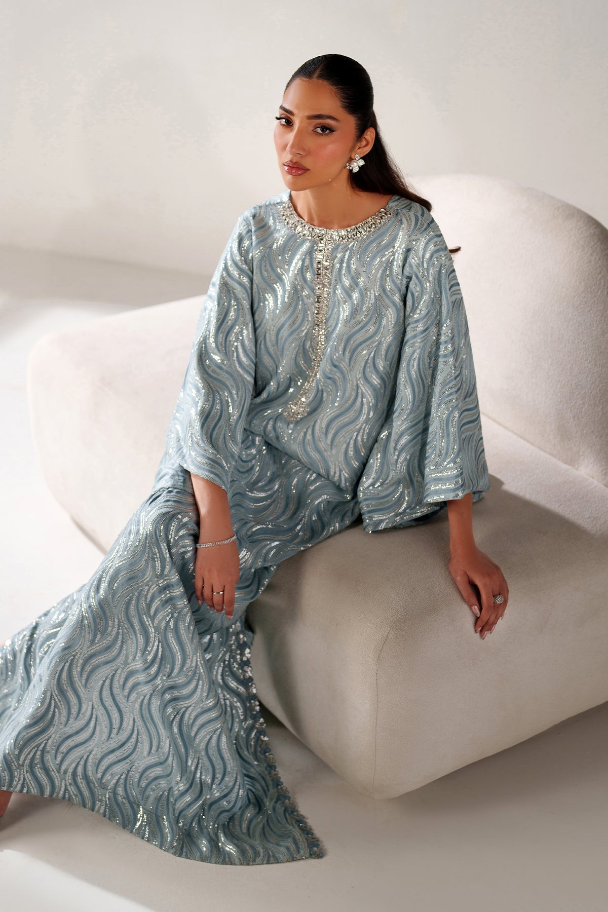 EMBROIDERED CHIFFON PR-1243