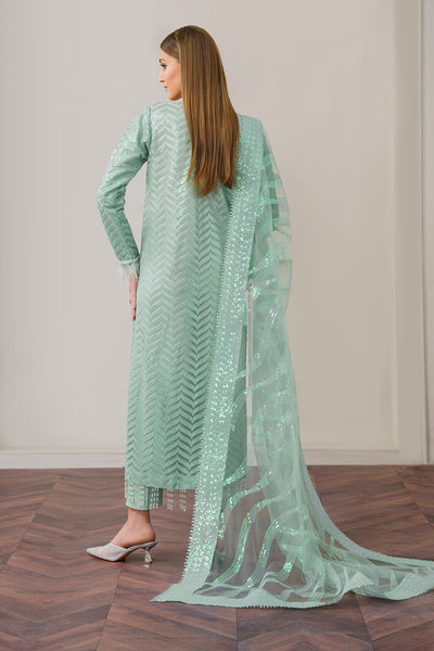 Kasa e Dil Unstitch Embroidered Leather Peach Collection - DESIGN-04 main image 1