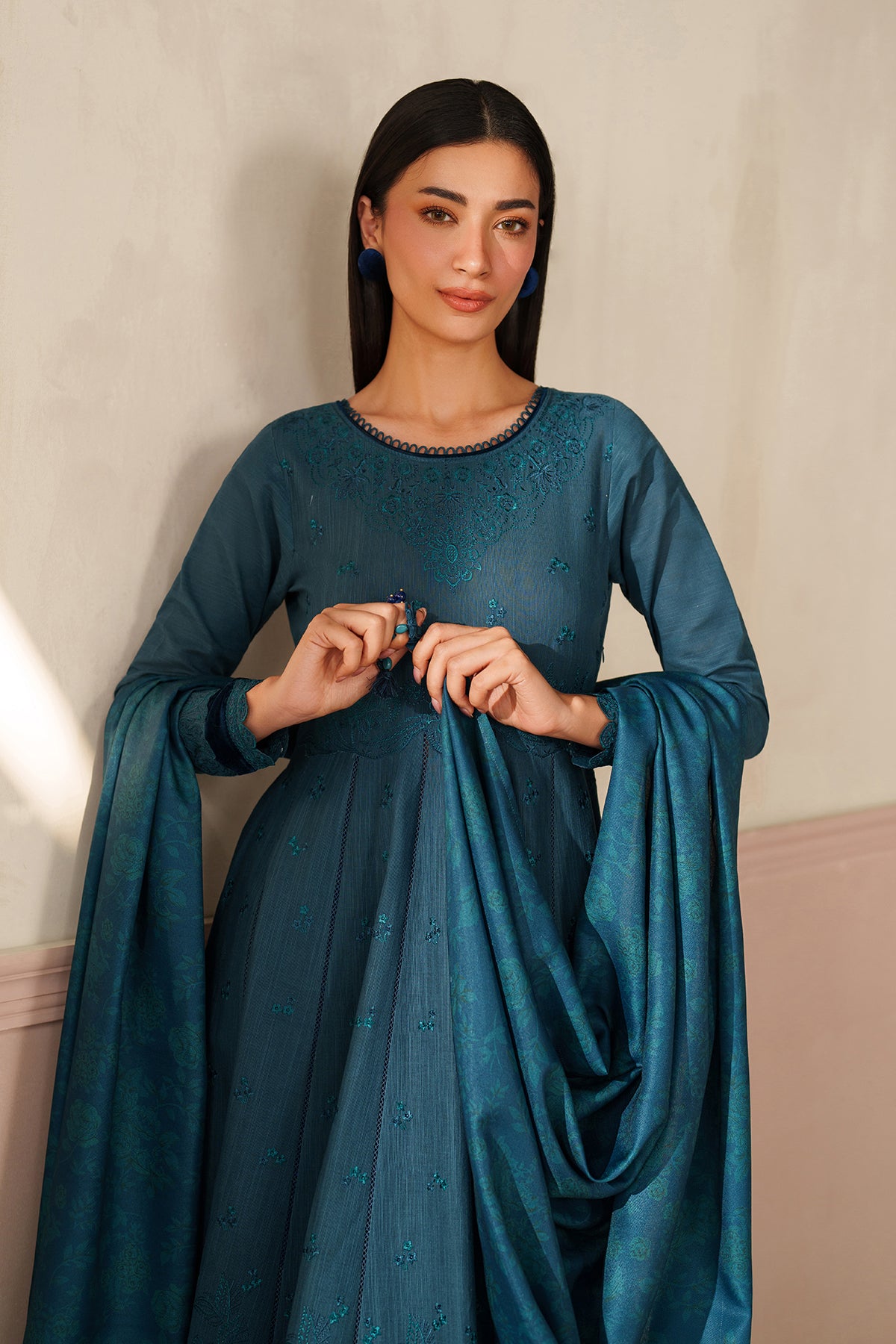 EMBROIDERED KHADDAR PR-1234