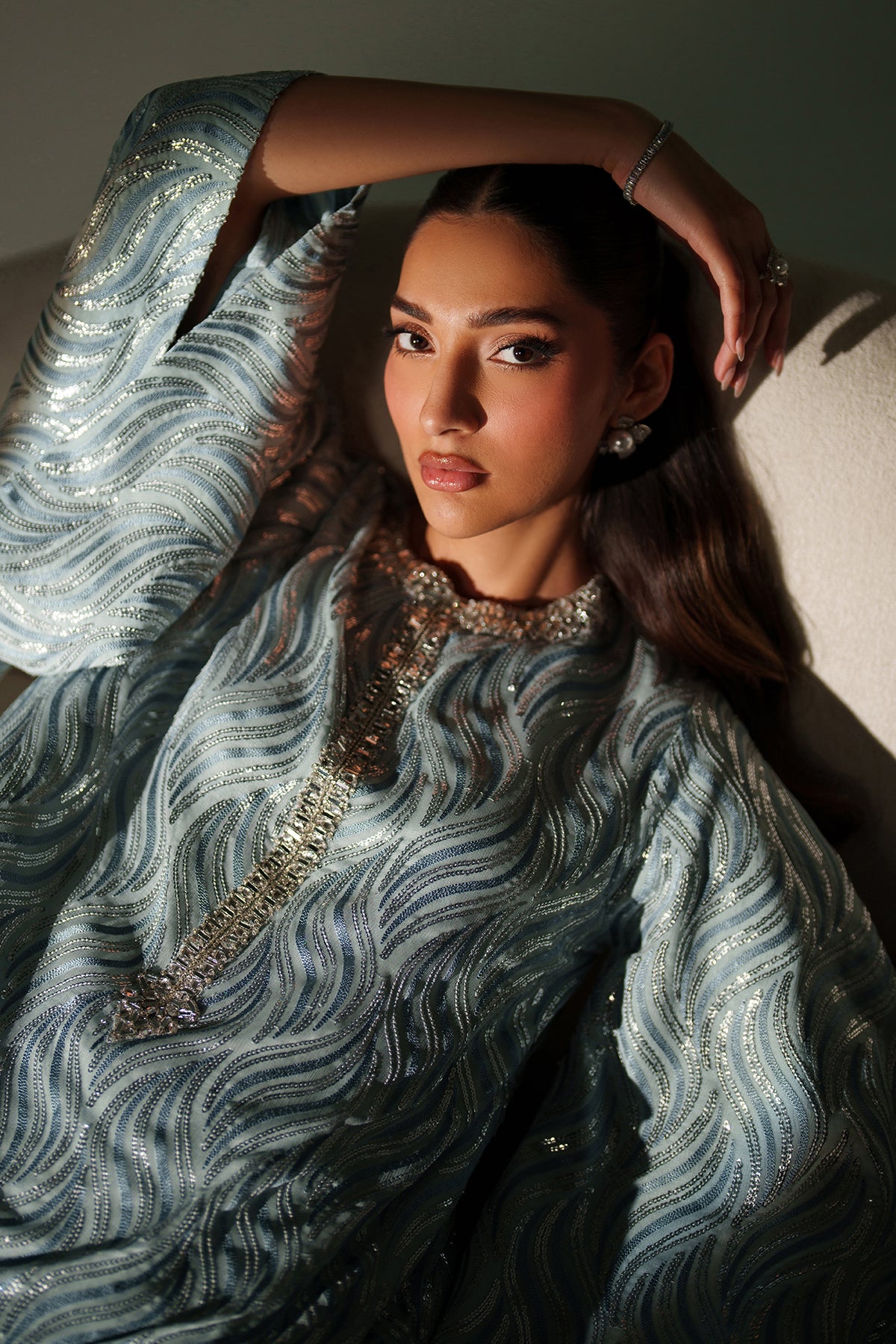 EMBROIDERED CHIFFON PR-1243