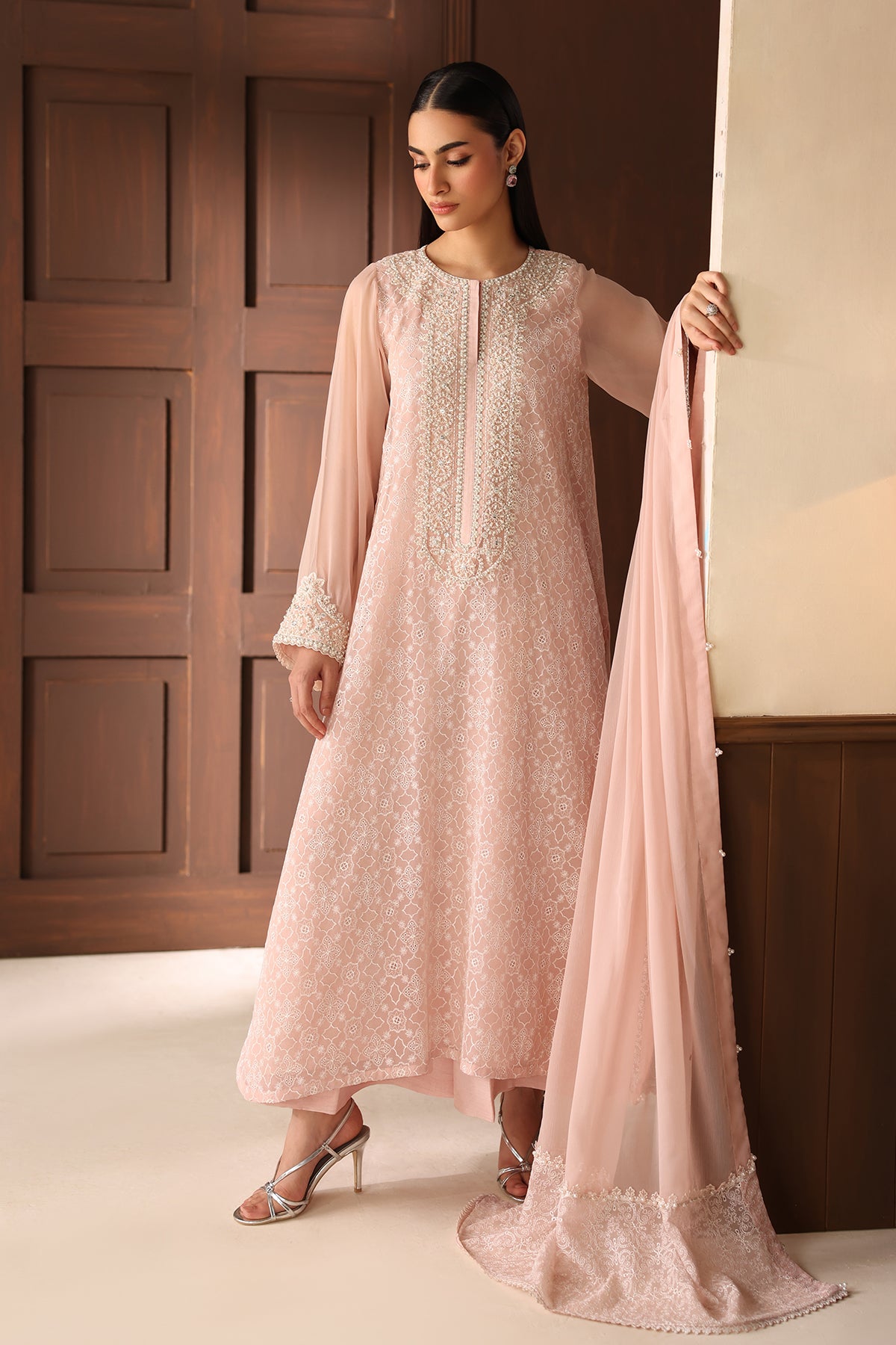 EMBROIDERED CHIFFON PR-1359