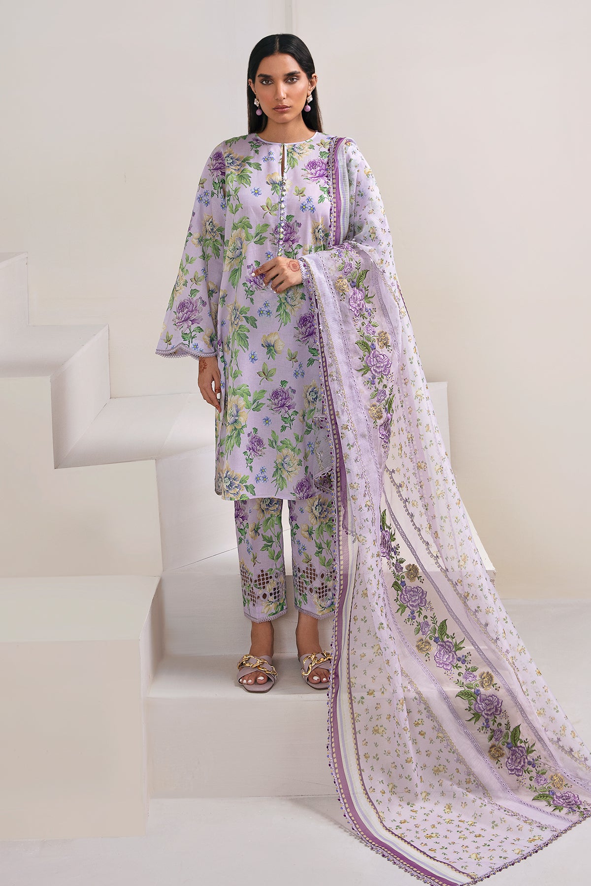 EMBROIDERED LAWN UF-355