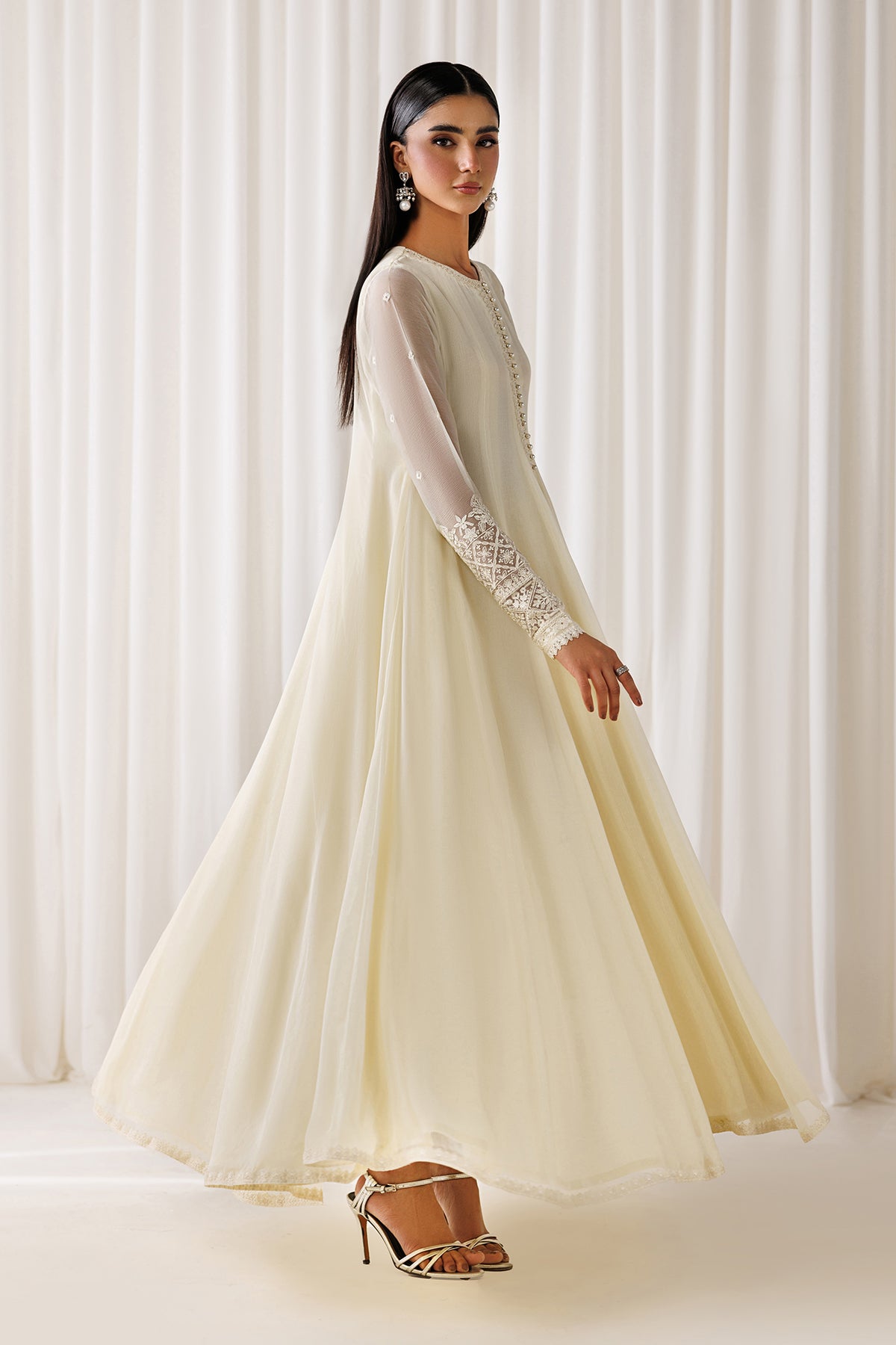 EMBROIDERED CHIFFON EN-1297