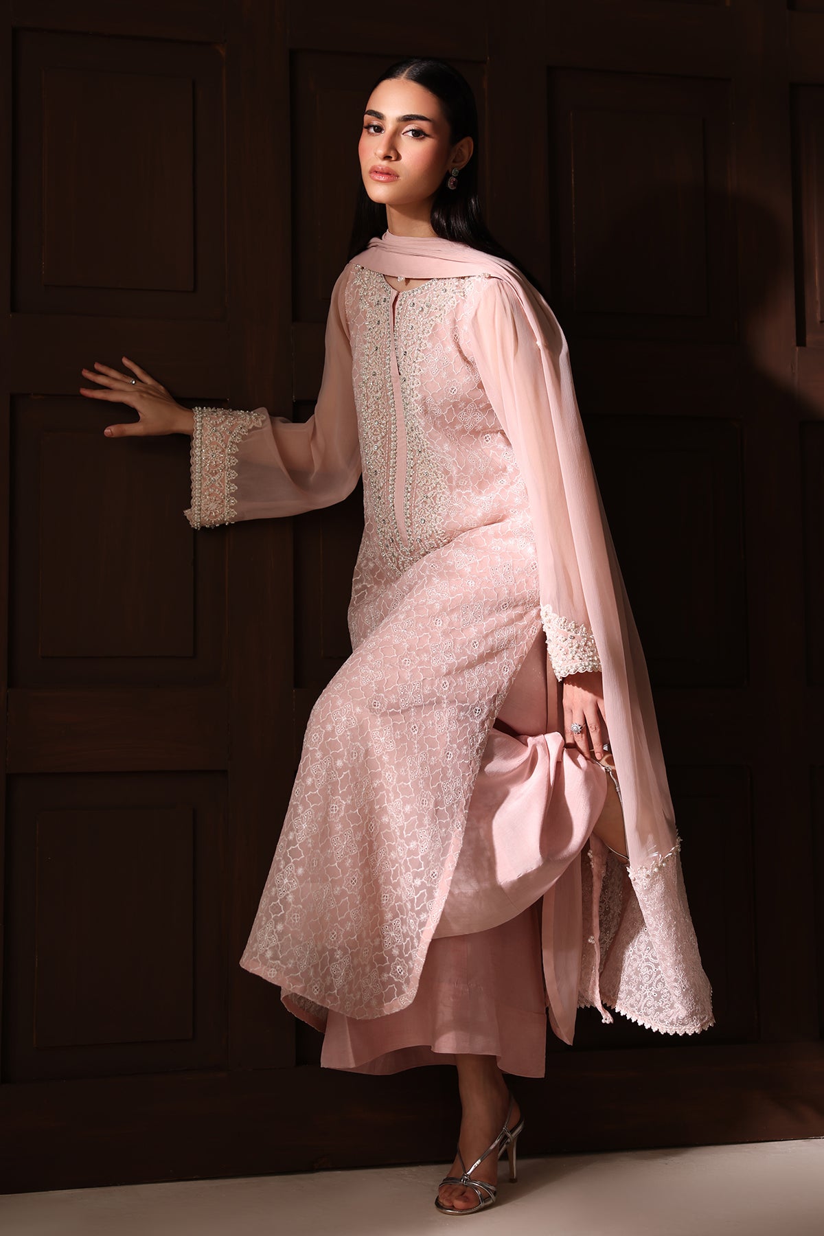 EMBROIDERED CHIFFON PR-1359