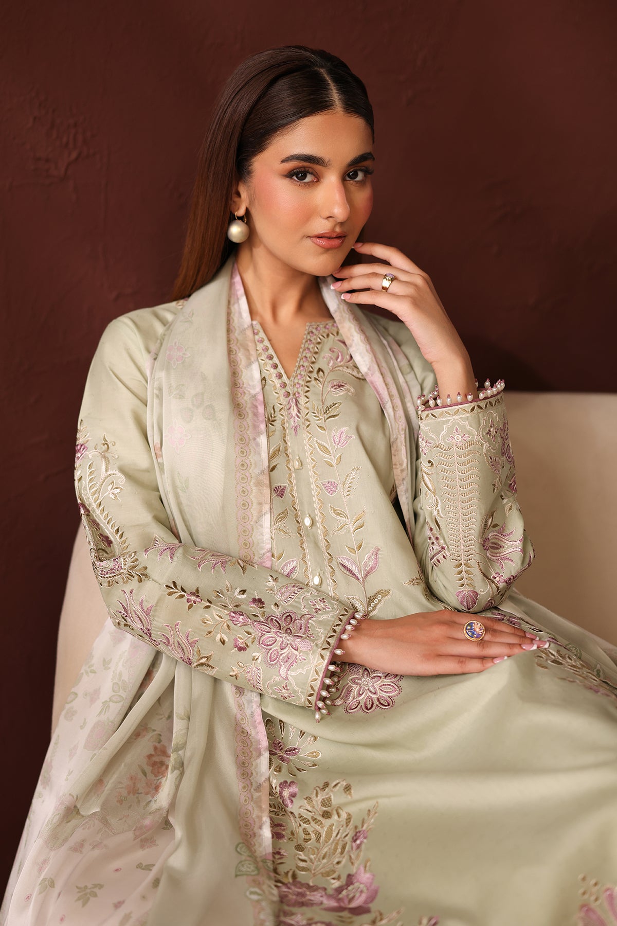 EMBROIDERED LAWN SF-4482