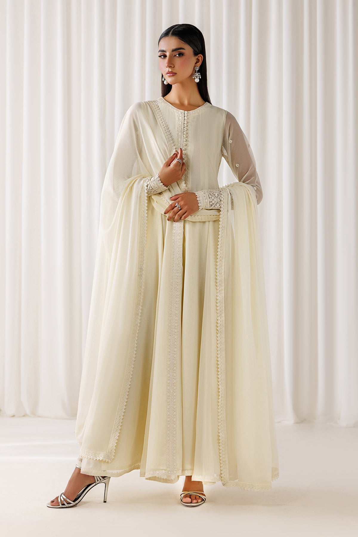 EMBROIDERED CHIFFON EN-1297