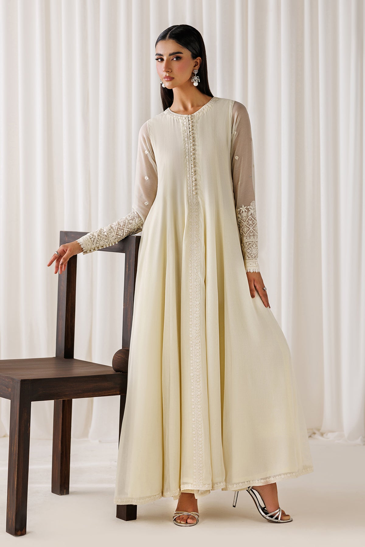 EMBROIDERED CHIFFON EN-1297