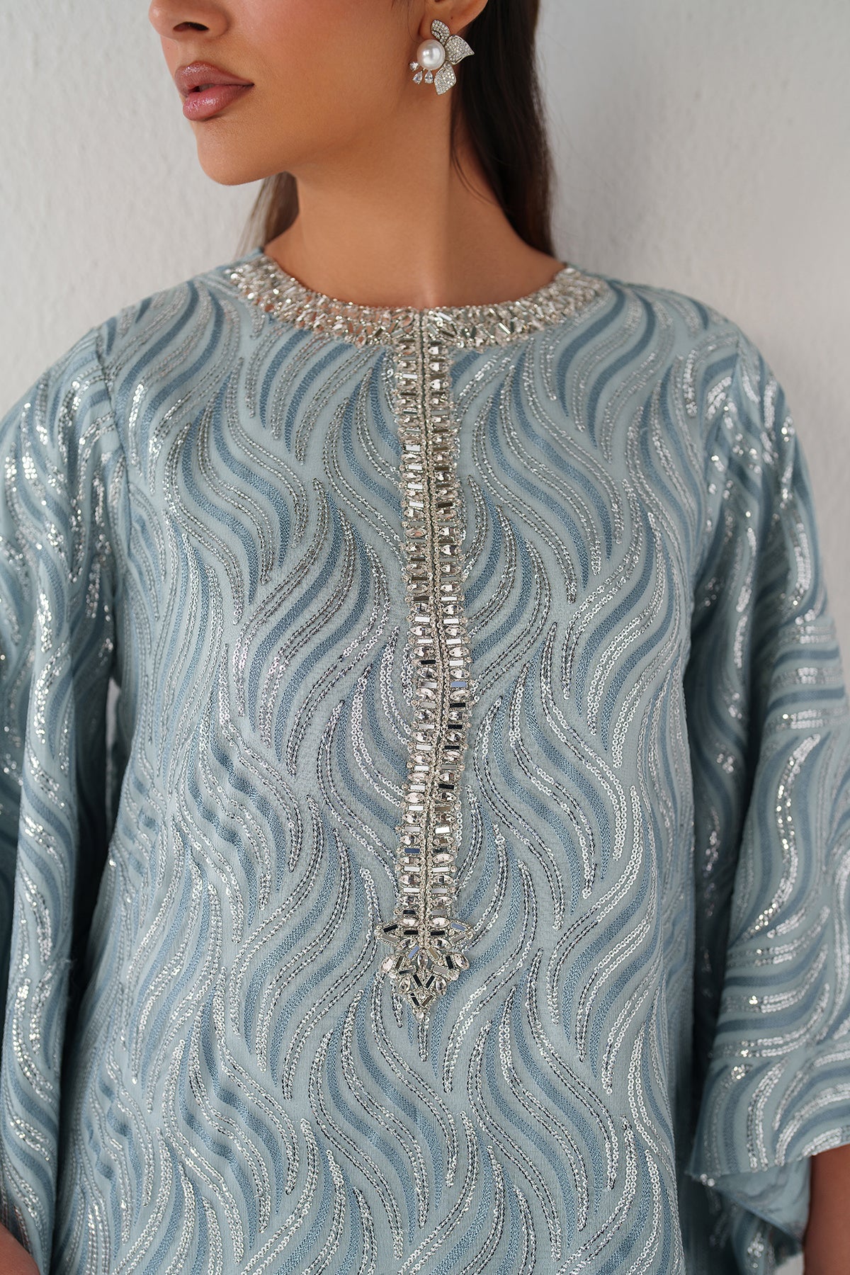 EMBROIDERED CHIFFON PR-1243