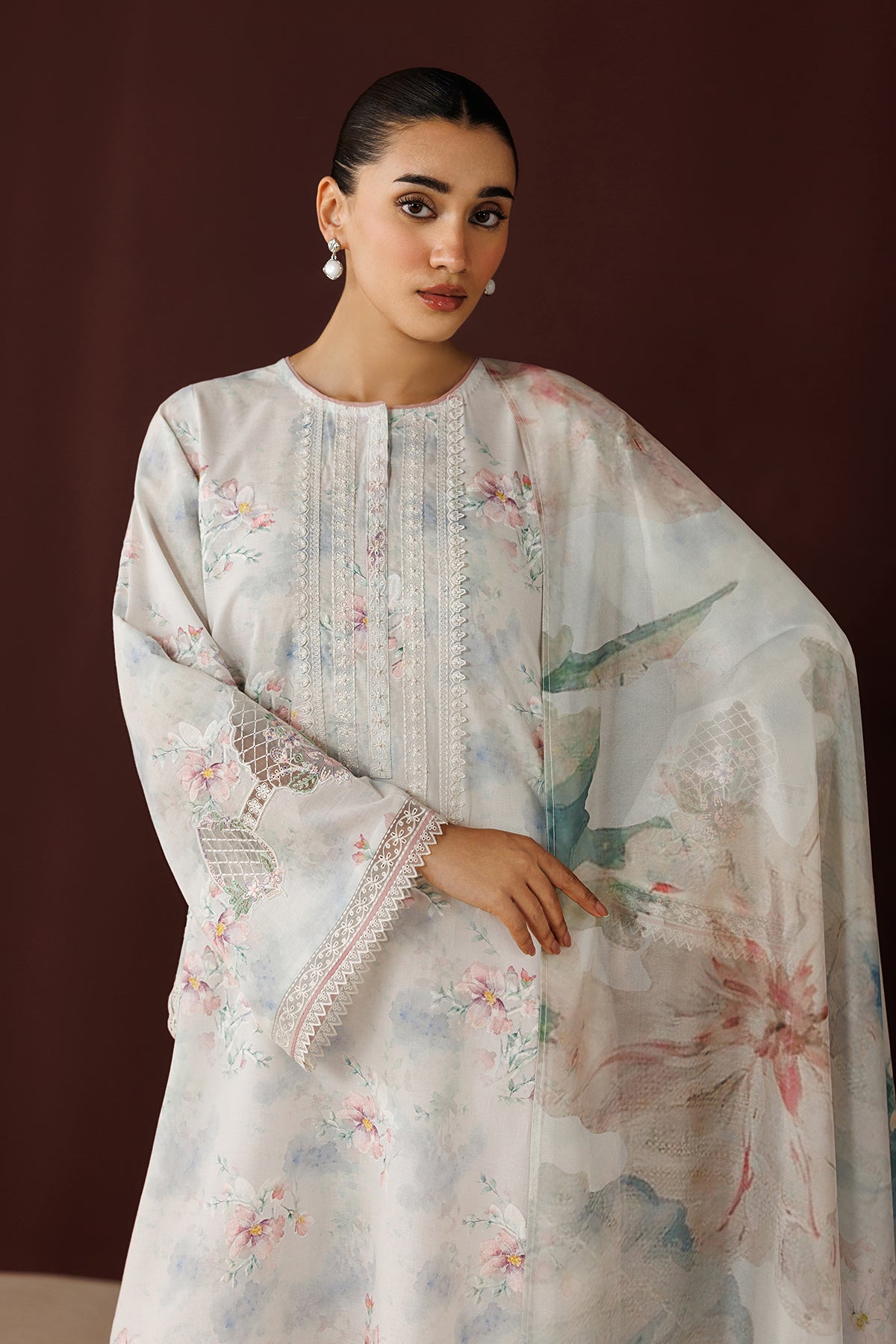 EMBROIDERED PRINTED LAWN PR-1266