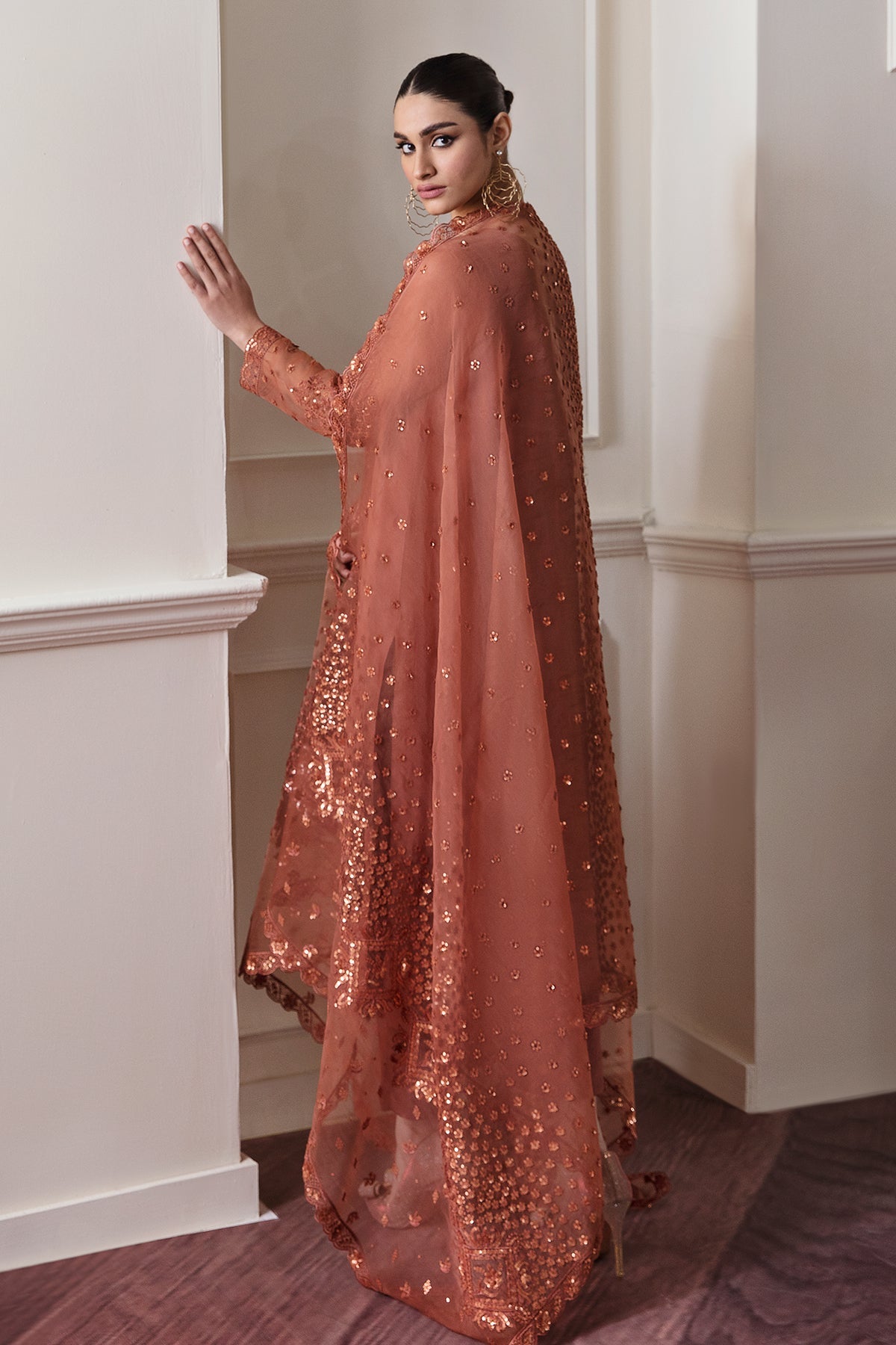 EMBROIDERED CHIFFON SF-296