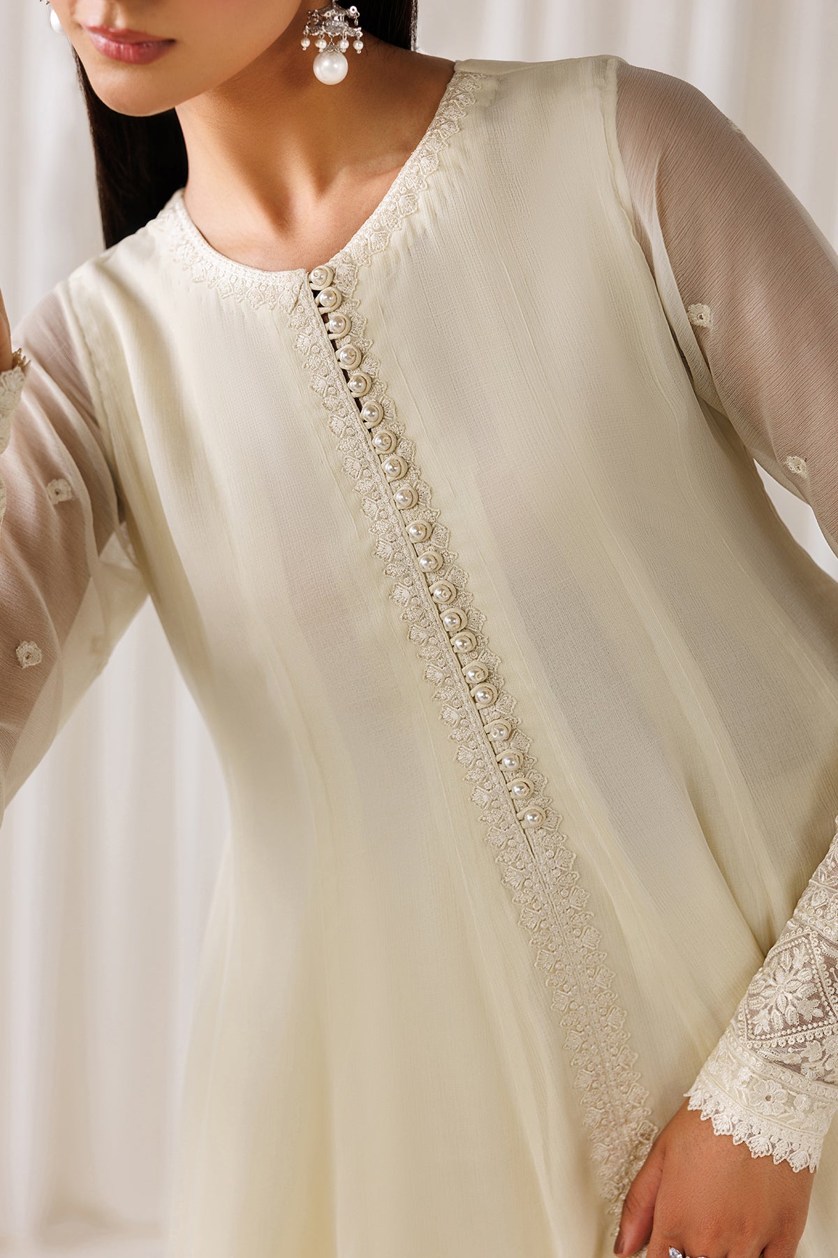 EMBROIDERED CHIFFON EN-1297