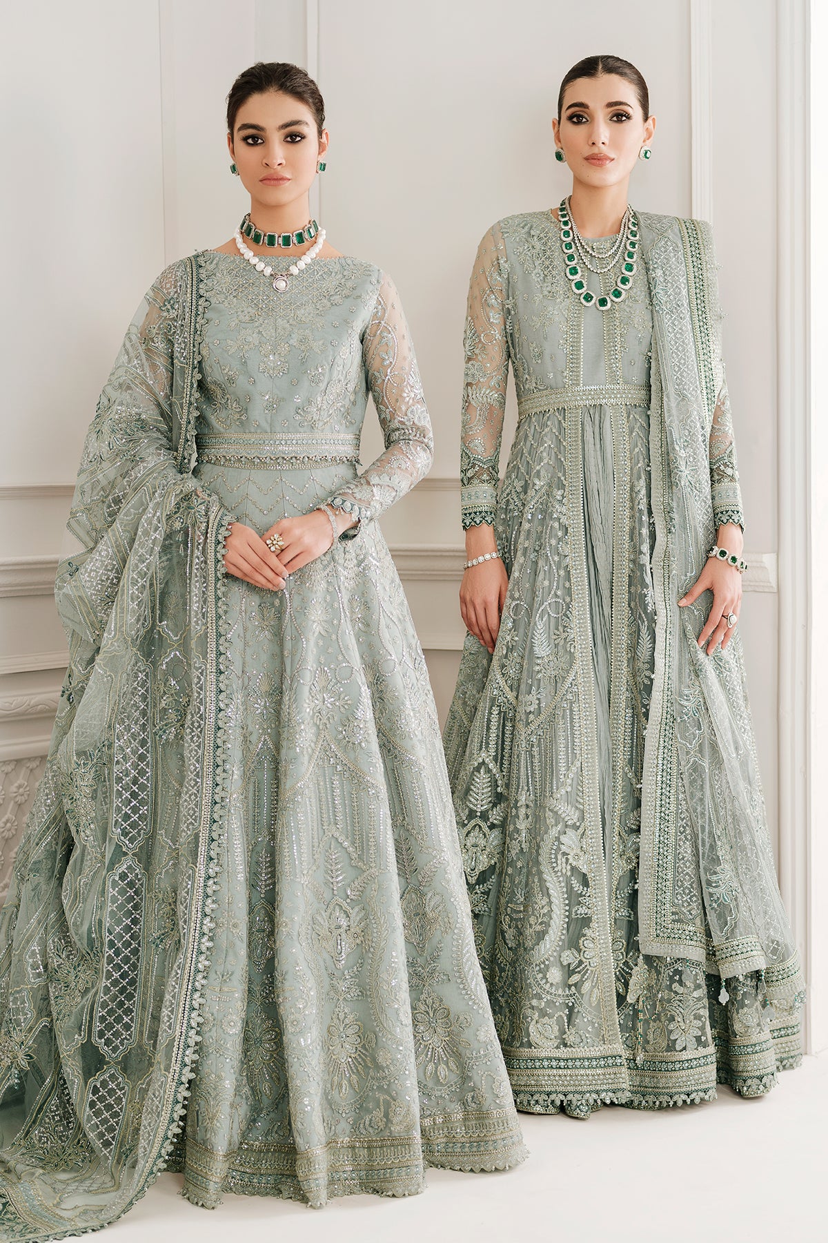 EMBROIDERED NET CH10-05 STITCHED