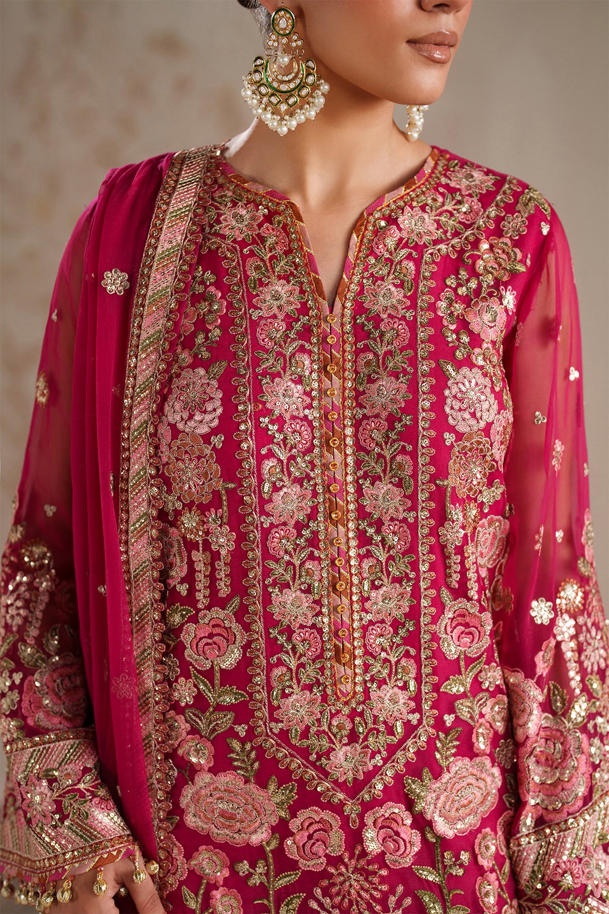EMBROIDERED CHIFFON SF-4363