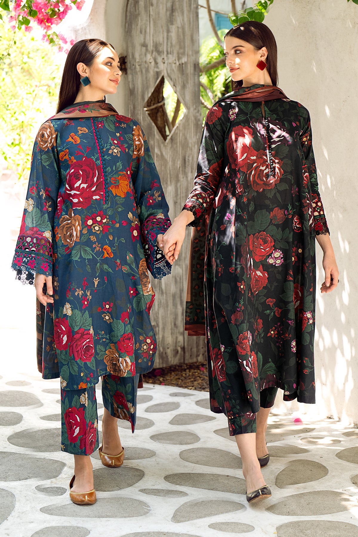 EMBROIDERED PRINTED LAWN SF-548