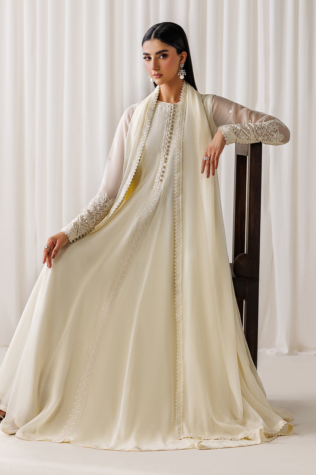 EMBROIDERED CHIFFON EN-1297