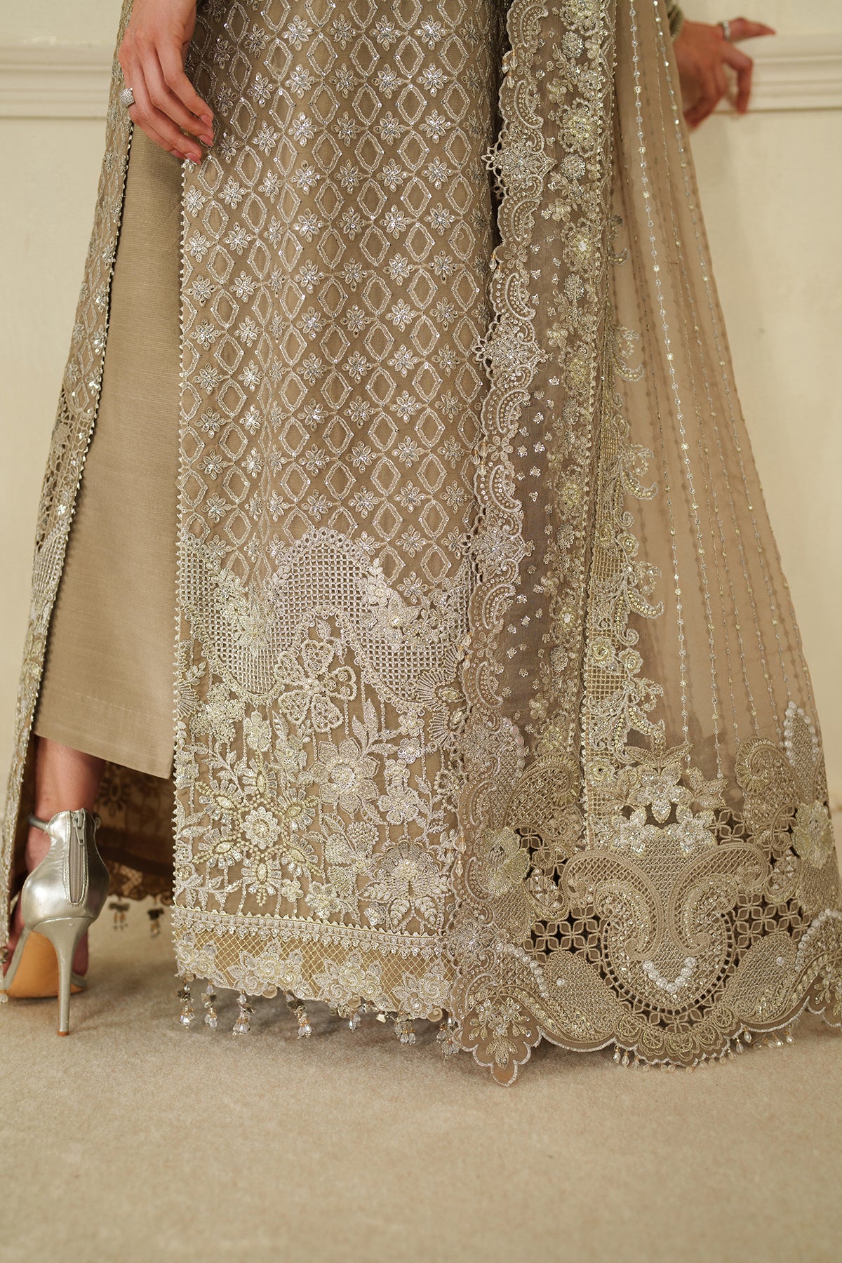 EMBROIDERED CHIFFON CH14-08 UNSTITCHED