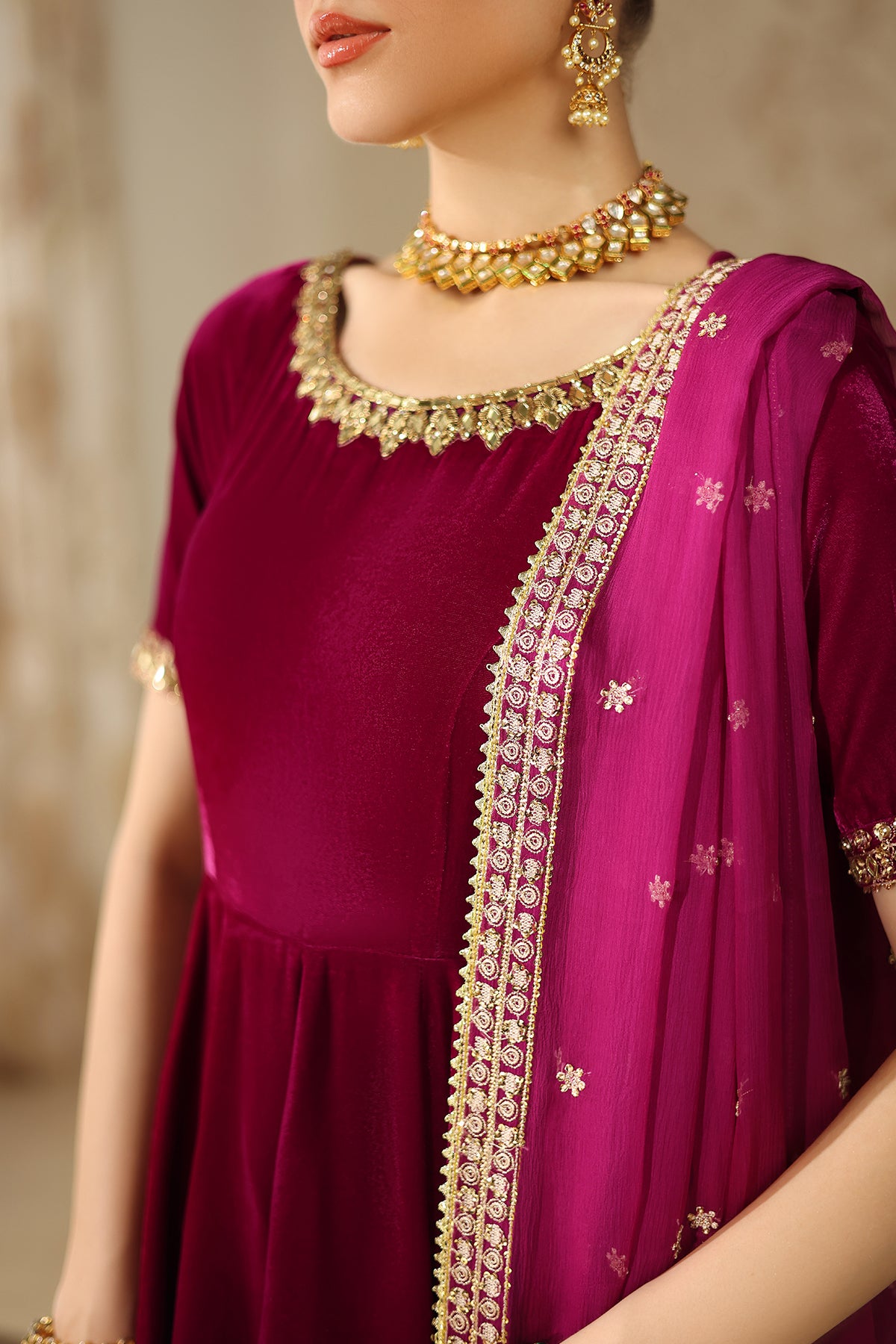 EMBROIDERED VELVET PR-1225