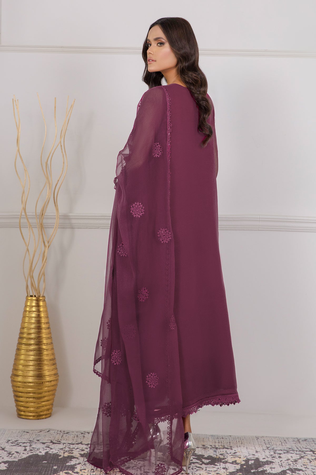 EMBROIDERED CHIFFON SF-337