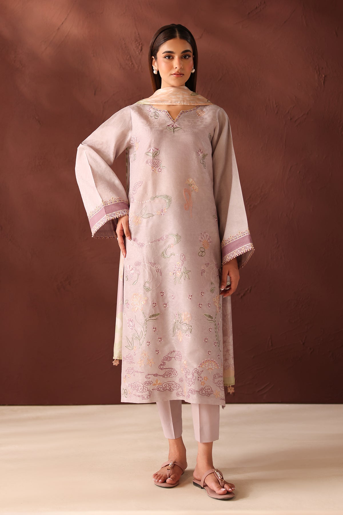 EMBROIDERED SELF JACQUARD SF-4484