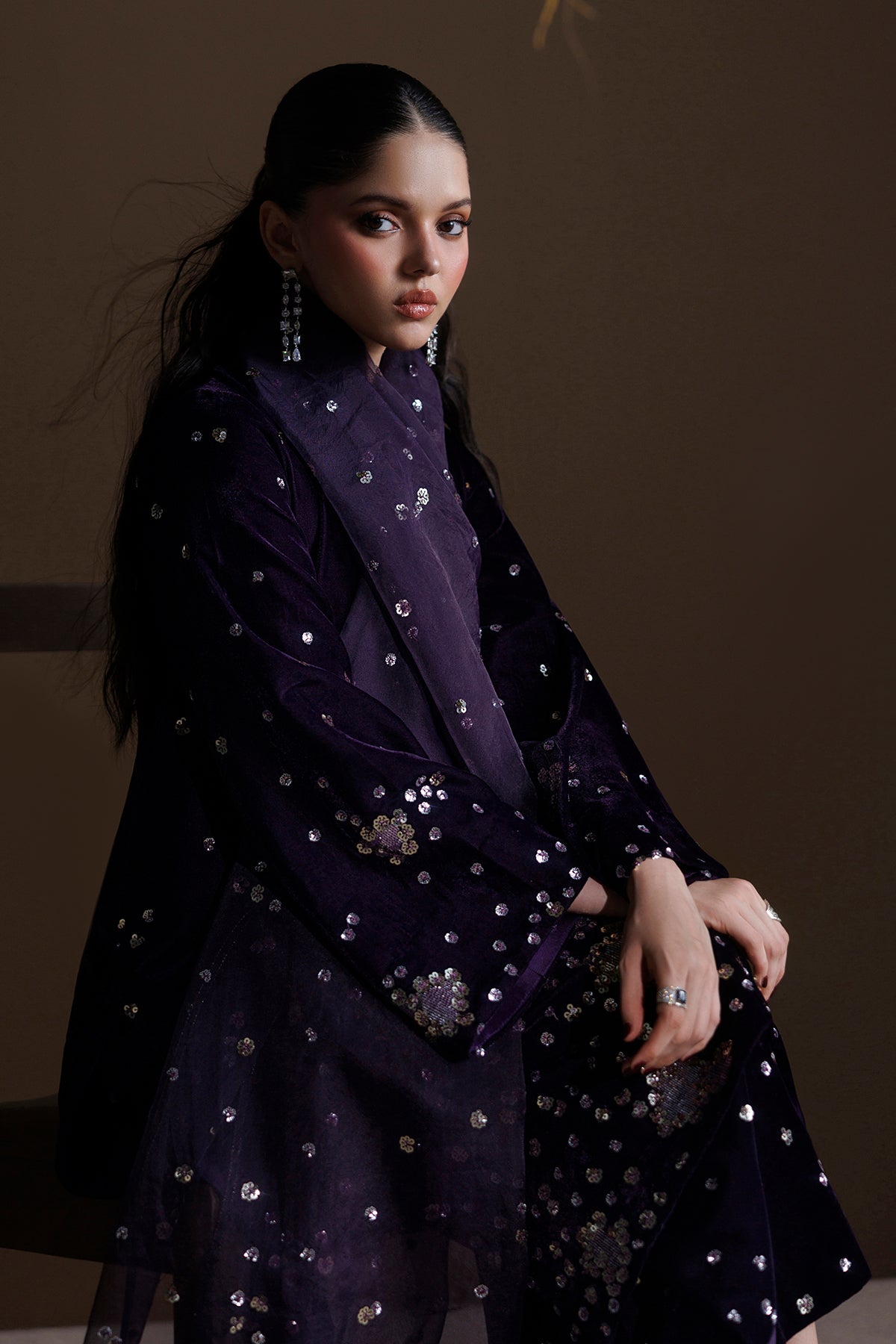 EMBROIDERED VELVET SF-4549