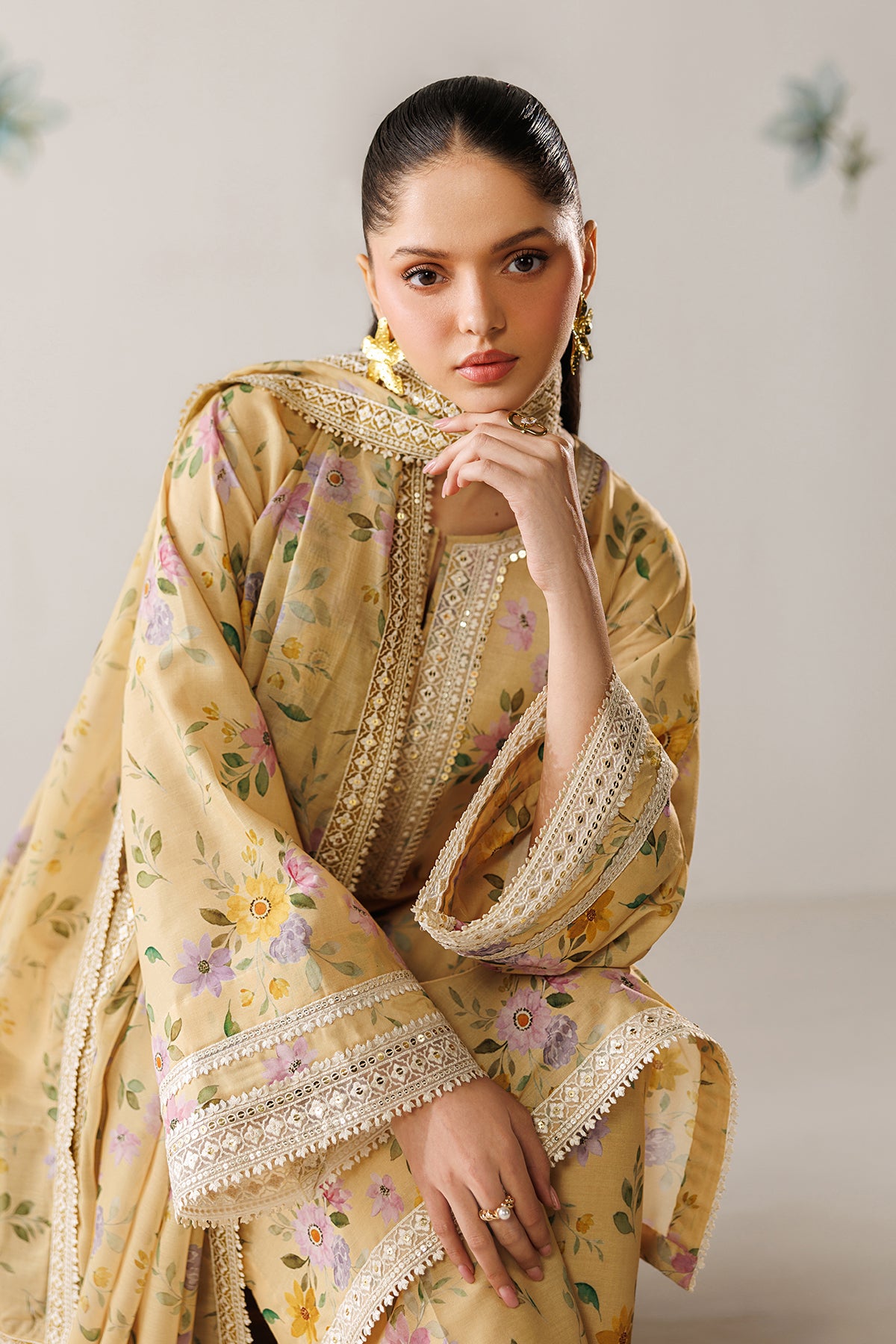 EMBROIDERED LAWN UF-4416