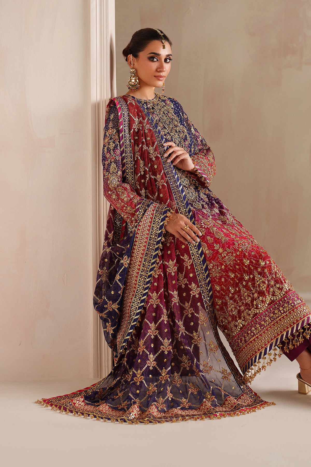 EMBROIDERED CHIFFON UF-4369