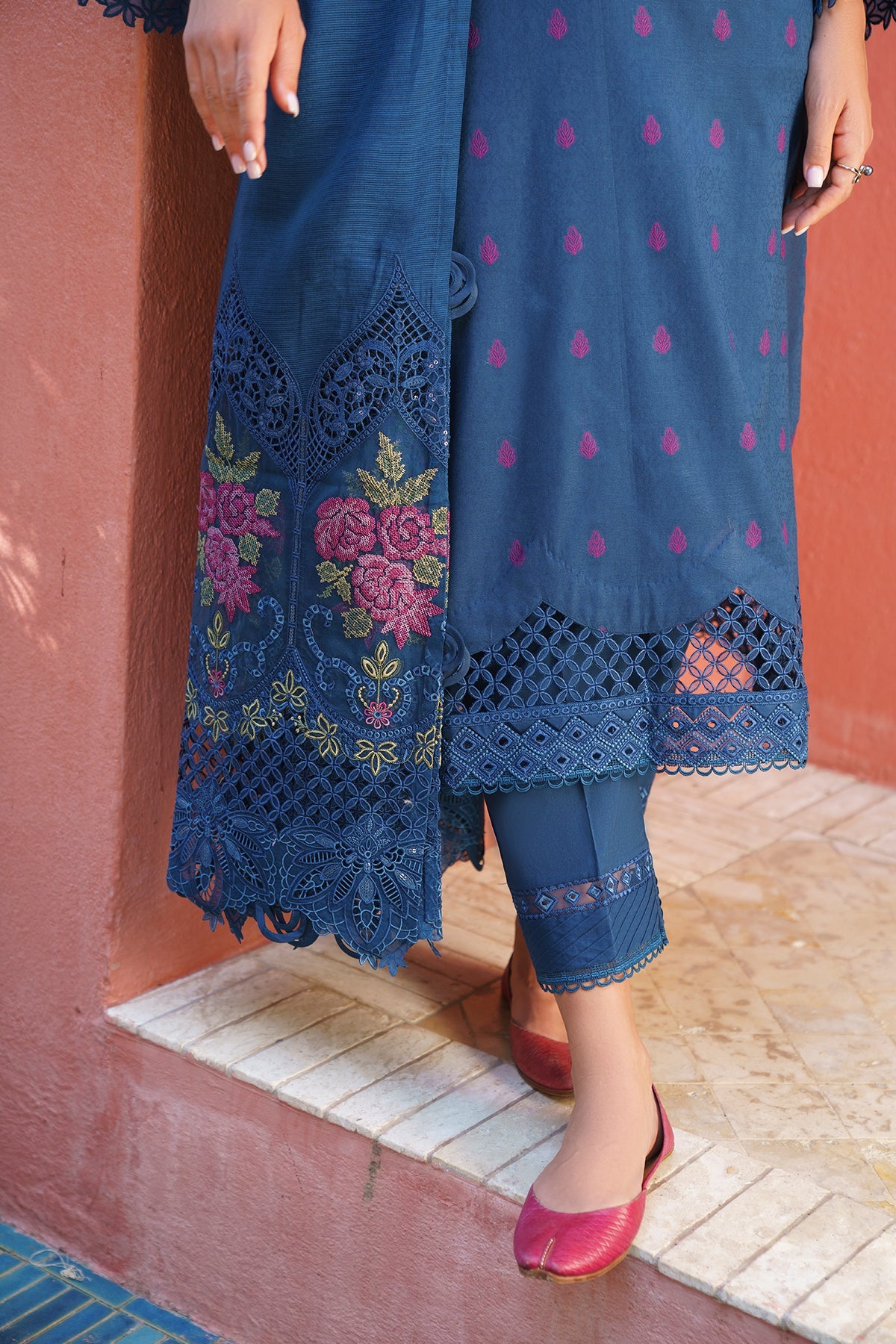 EMBROIDERED JACQUARD LAWN SF-571