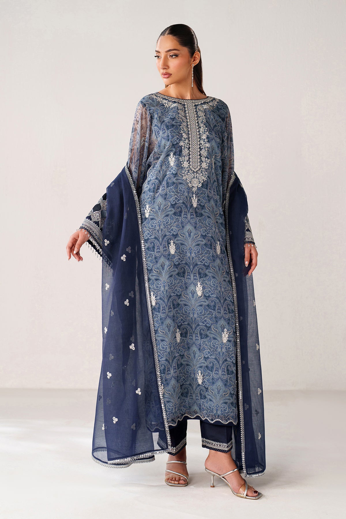 EMBROIDERED CHIFFON SF-4387