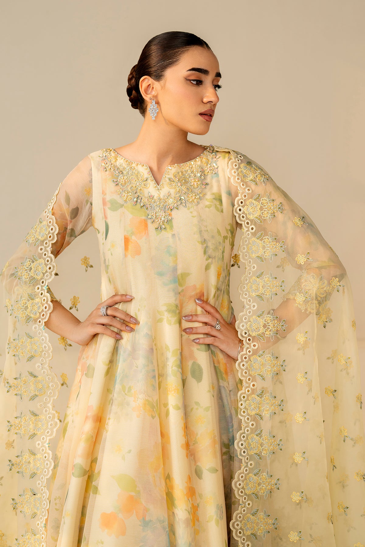 EMBROIDERED COTTON PATTI PR-1180