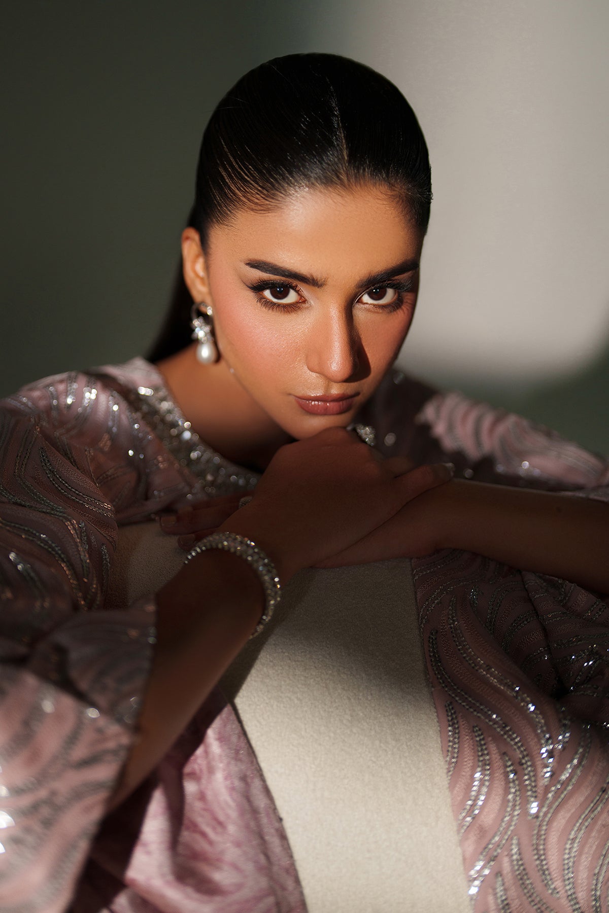 EMBROIDERED CHIFFON PR-1244