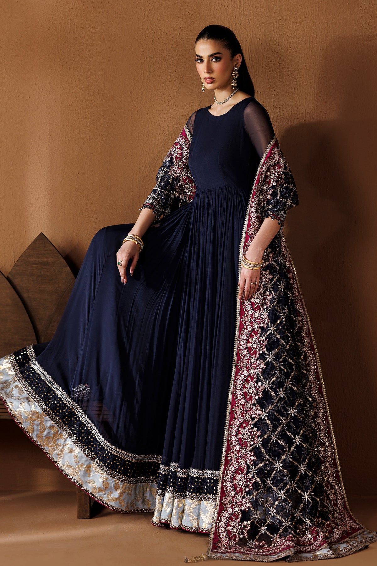 EMBROIDERED CHIFFON PR-1283