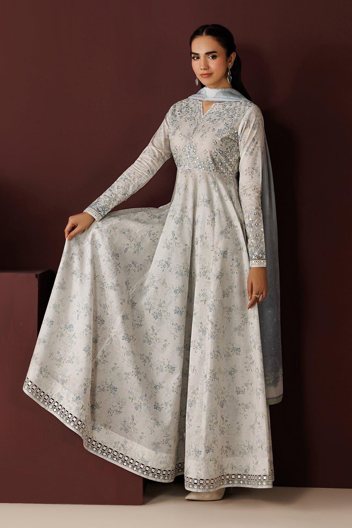 EMBROIDERED PRINTED LAWN PR-1259