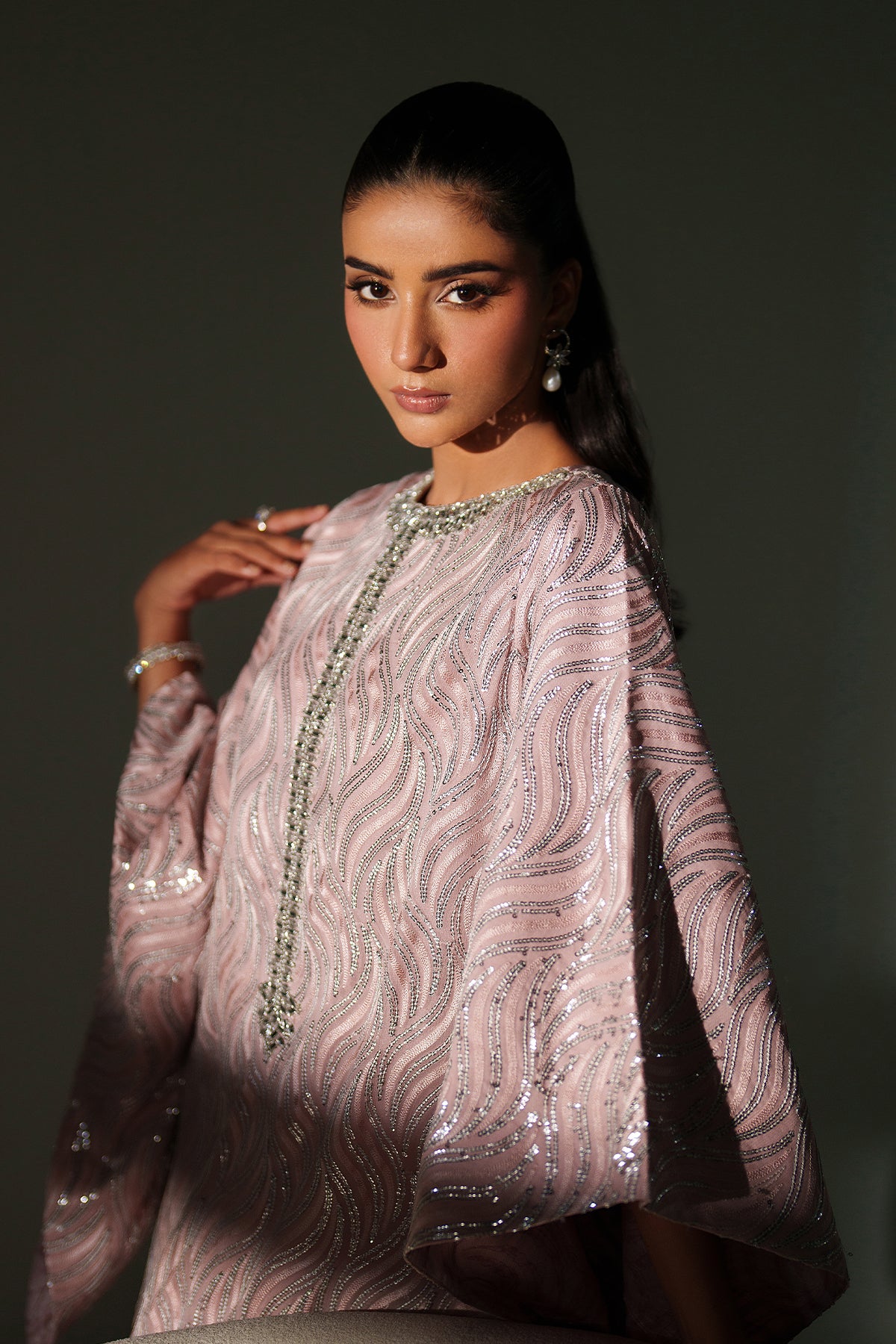 EMBROIDERED CHIFFON PR-1244