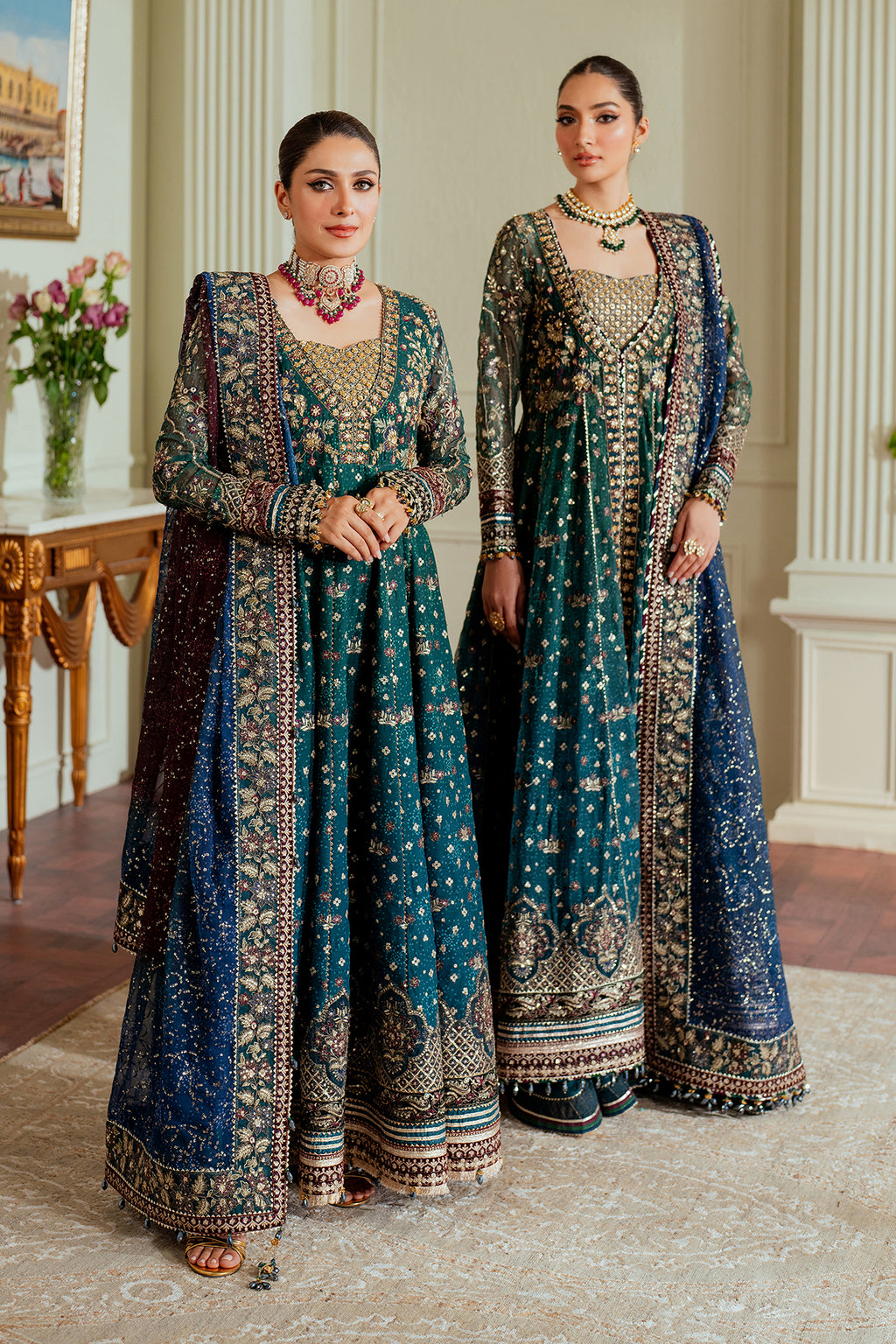 Baroque EMBROIDERED CHIFFON CH13-03 STITCHED, view 1