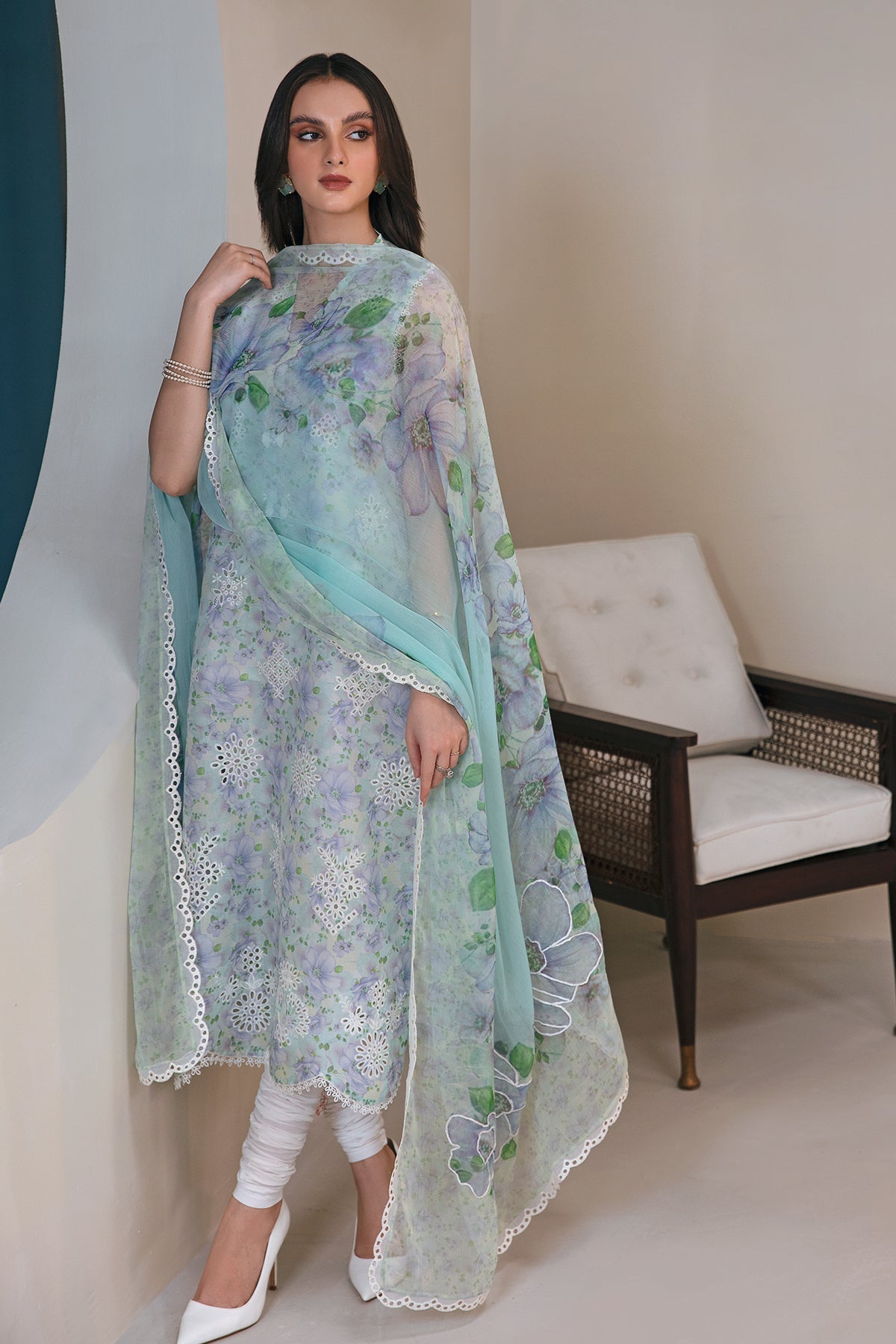 EMBROIDERED  LAWN SF-357