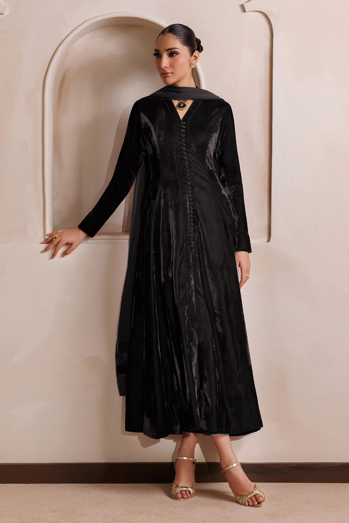 PLAIN CHIFFON DUPATTA-129