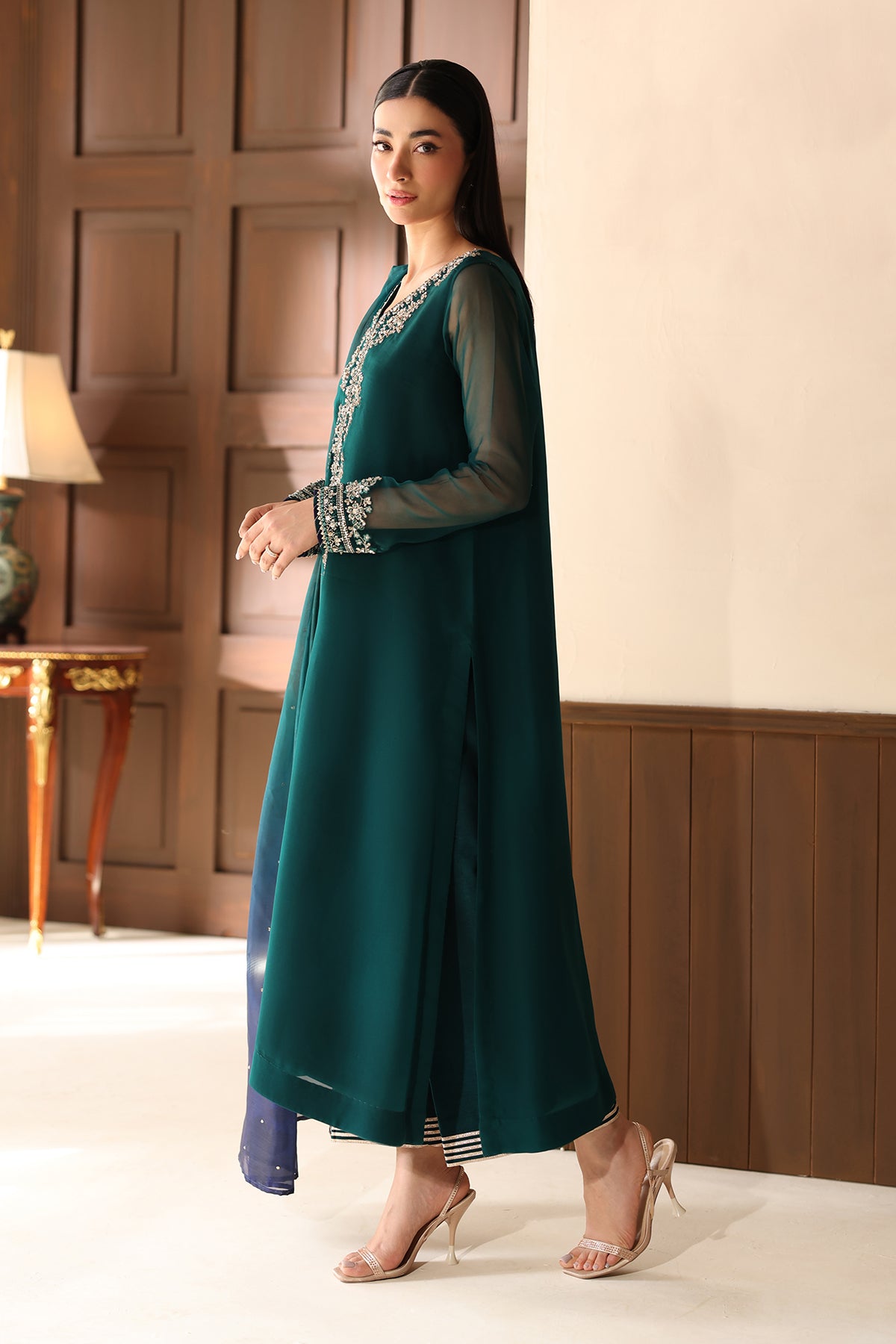 EMBROIDERED CHIFFON PR-1361
