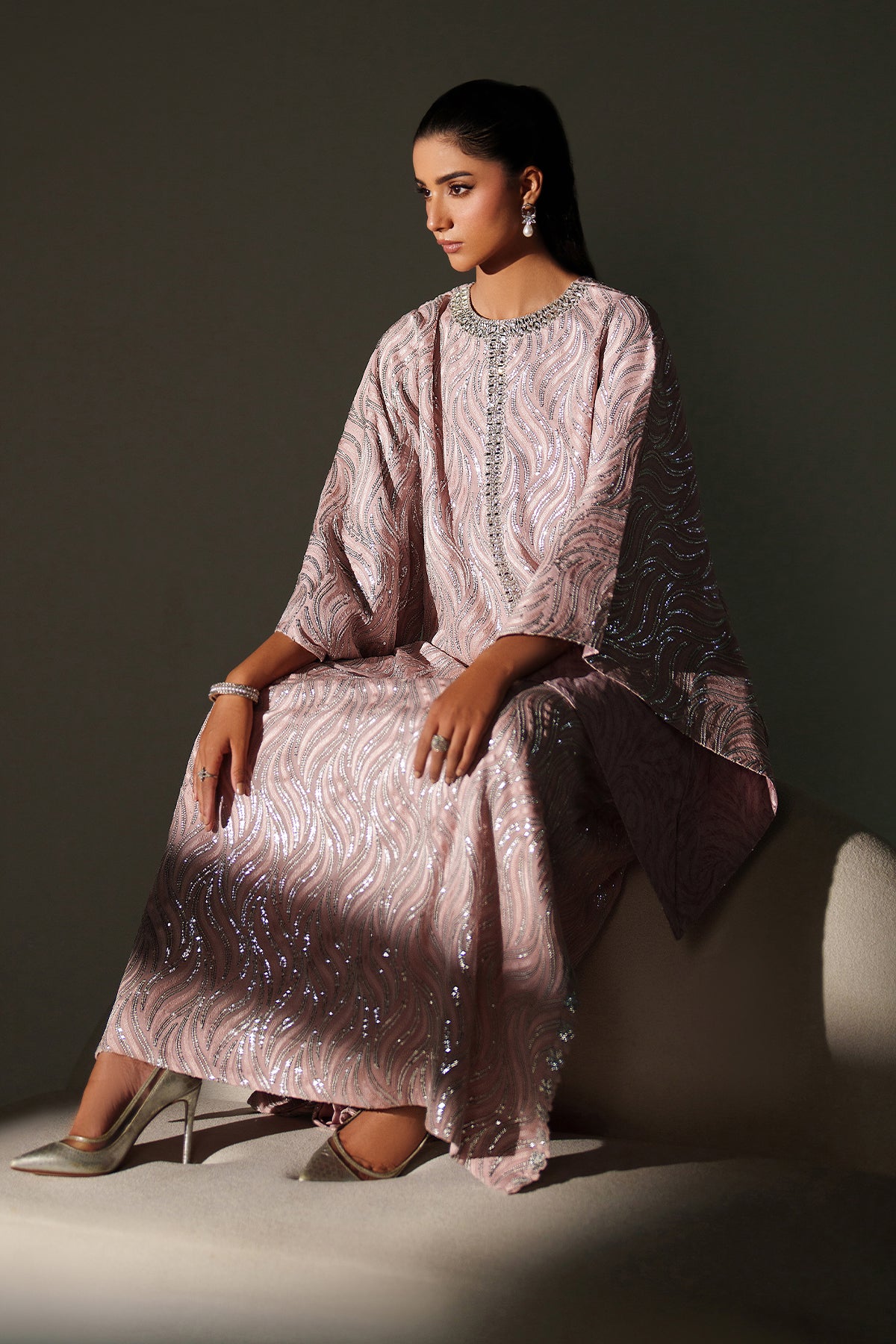 EMBROIDERED CHIFFON PR-1244