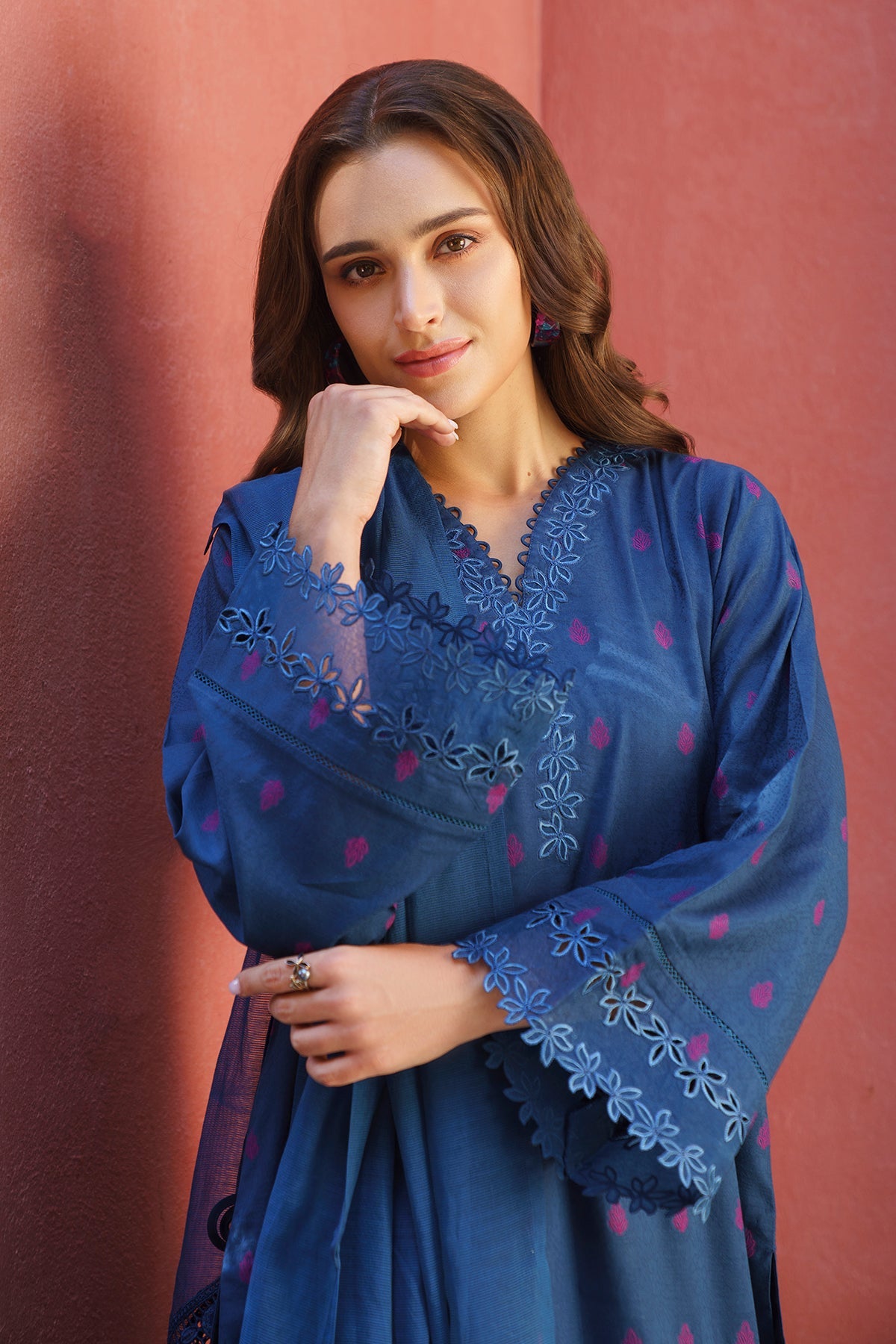 EMBROIDERED JACQUARD LAWN SF-571