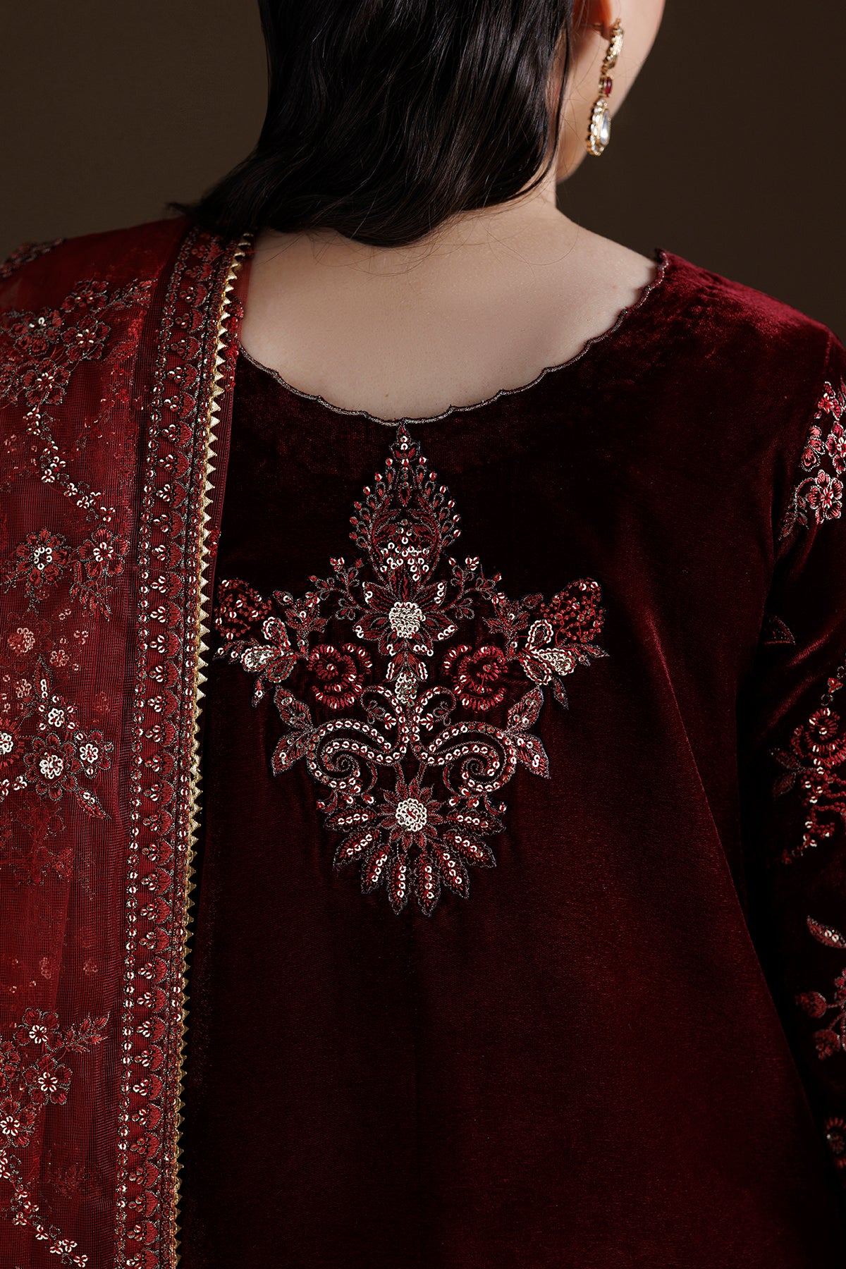 EMBROIDERED VELVET SF-4550