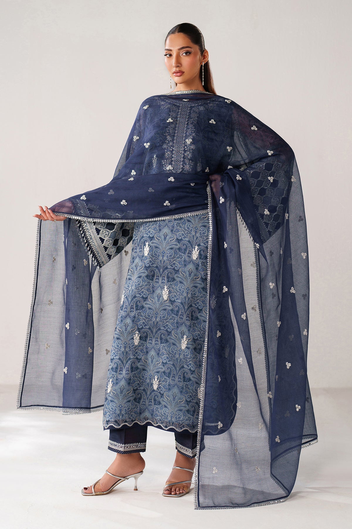 EMBROIDERED CHIFFON SF-4387