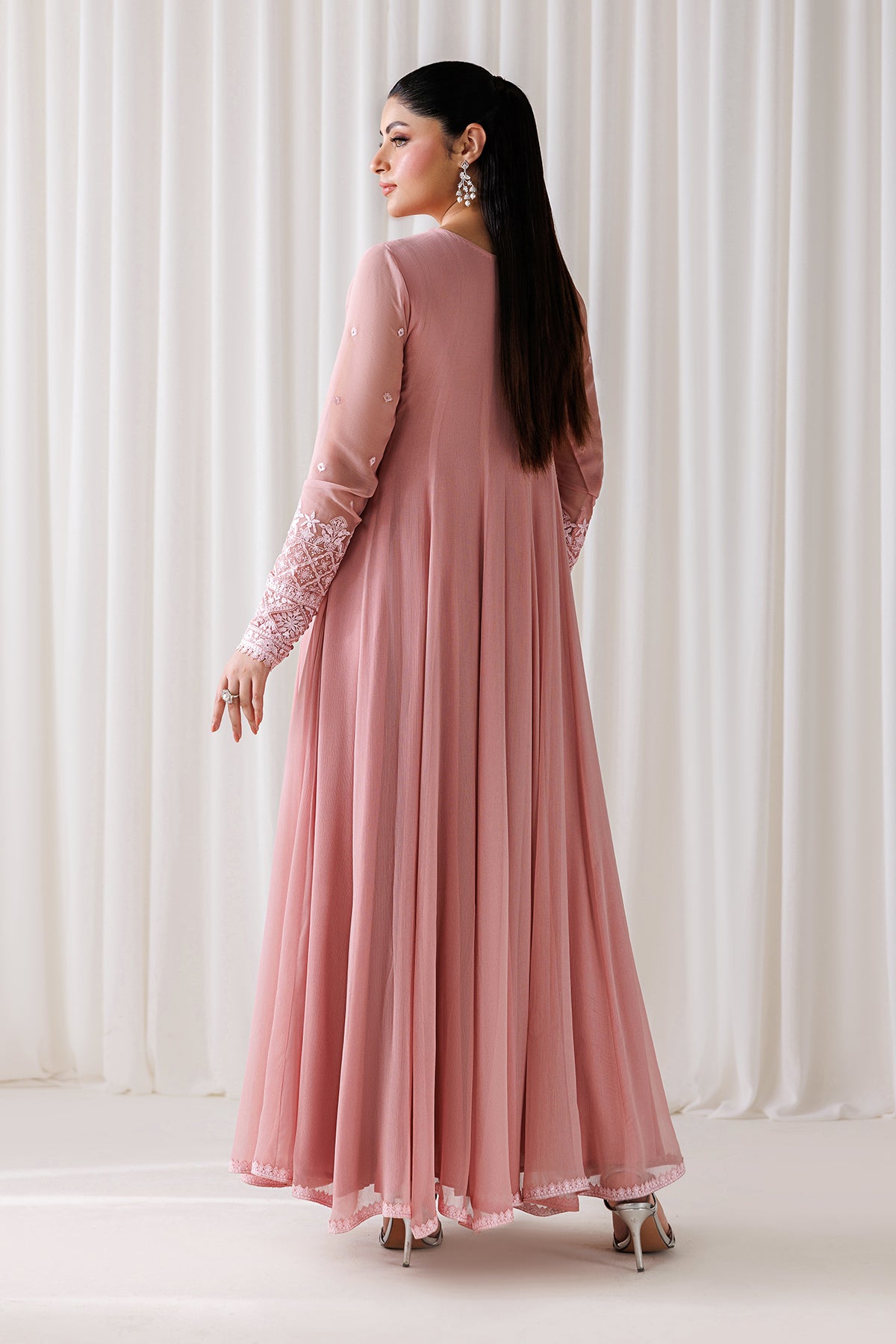 EMBROIDERED CHIFFON EN-1299