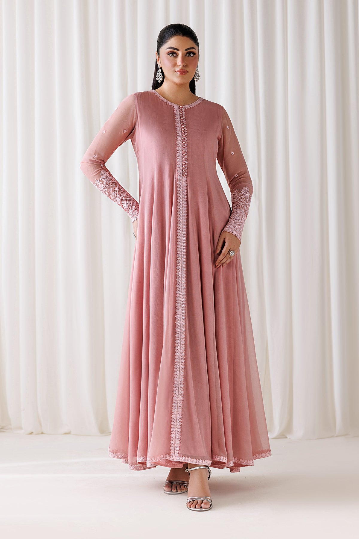 EMBROIDERED CHIFFON EN-1299