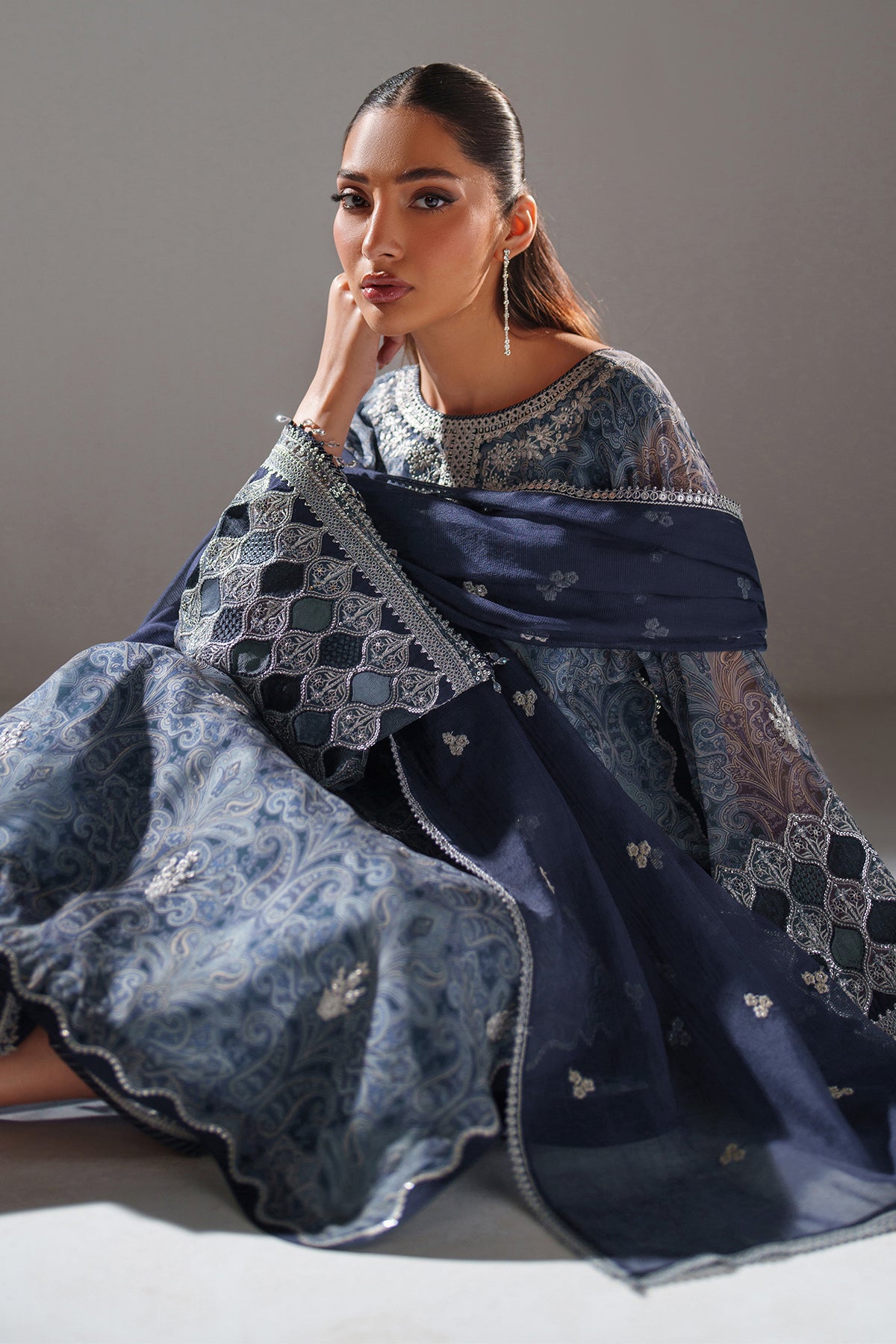 EMBROIDERED CHIFFON SF-4387
