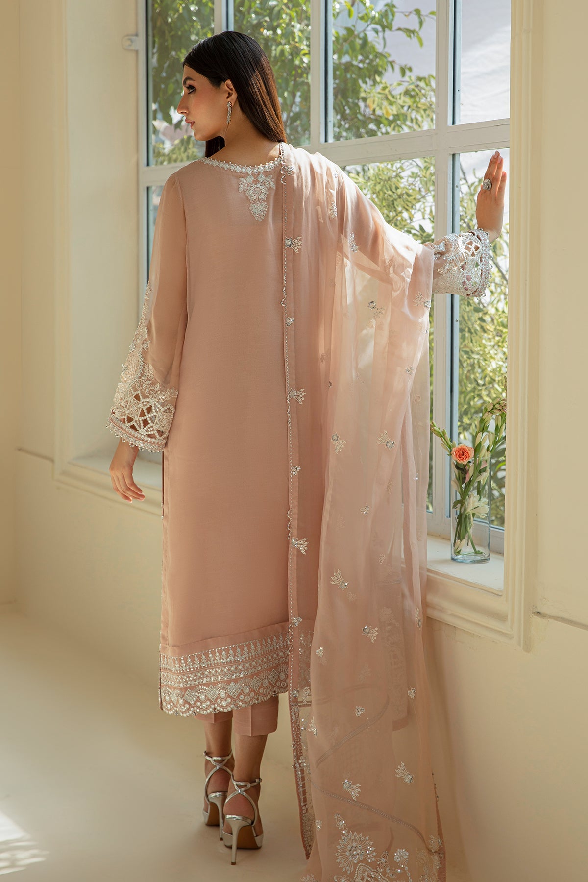 EMBROIDERED CHIFFON SF-389