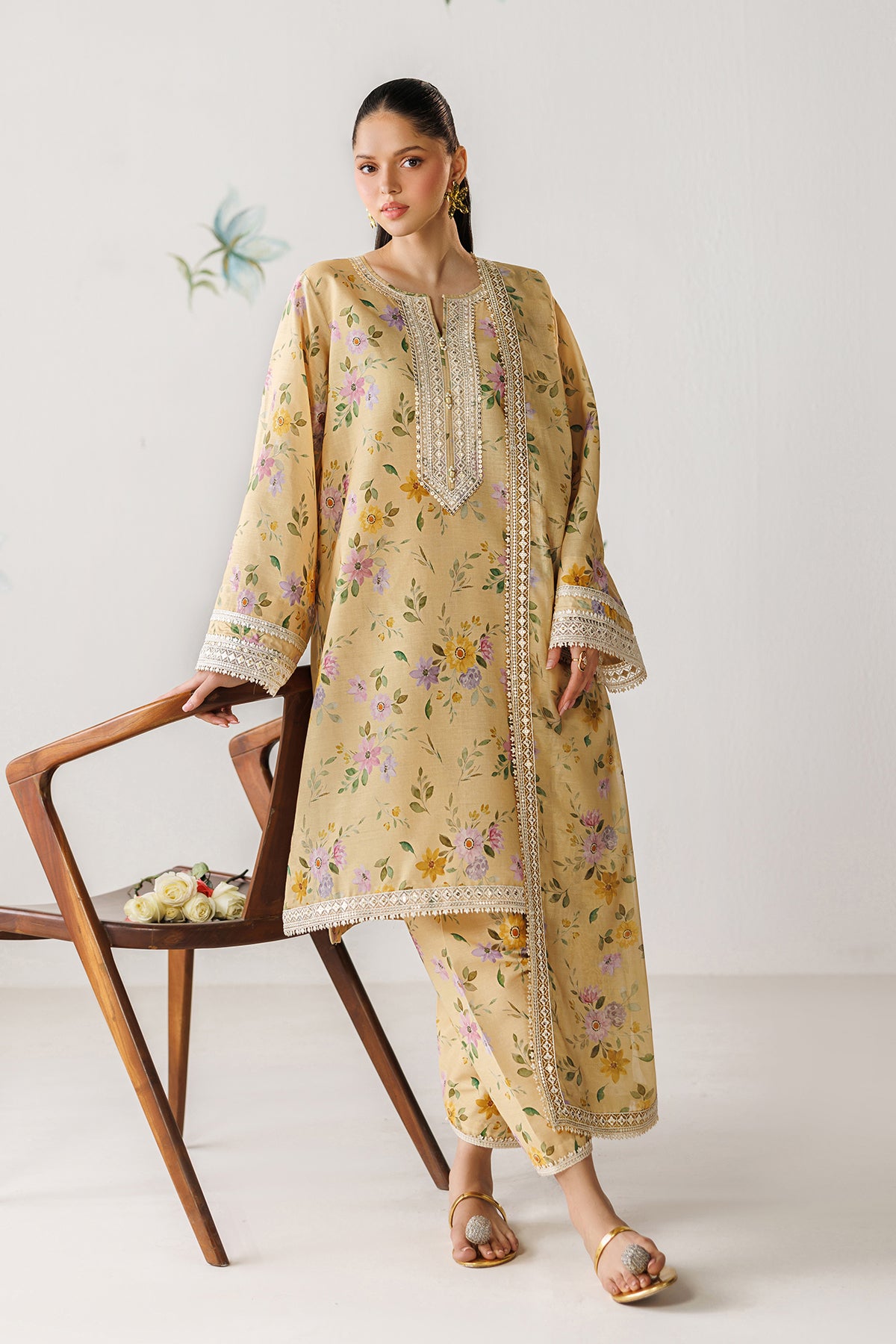 EMBROIDERED LAWN UF-4416