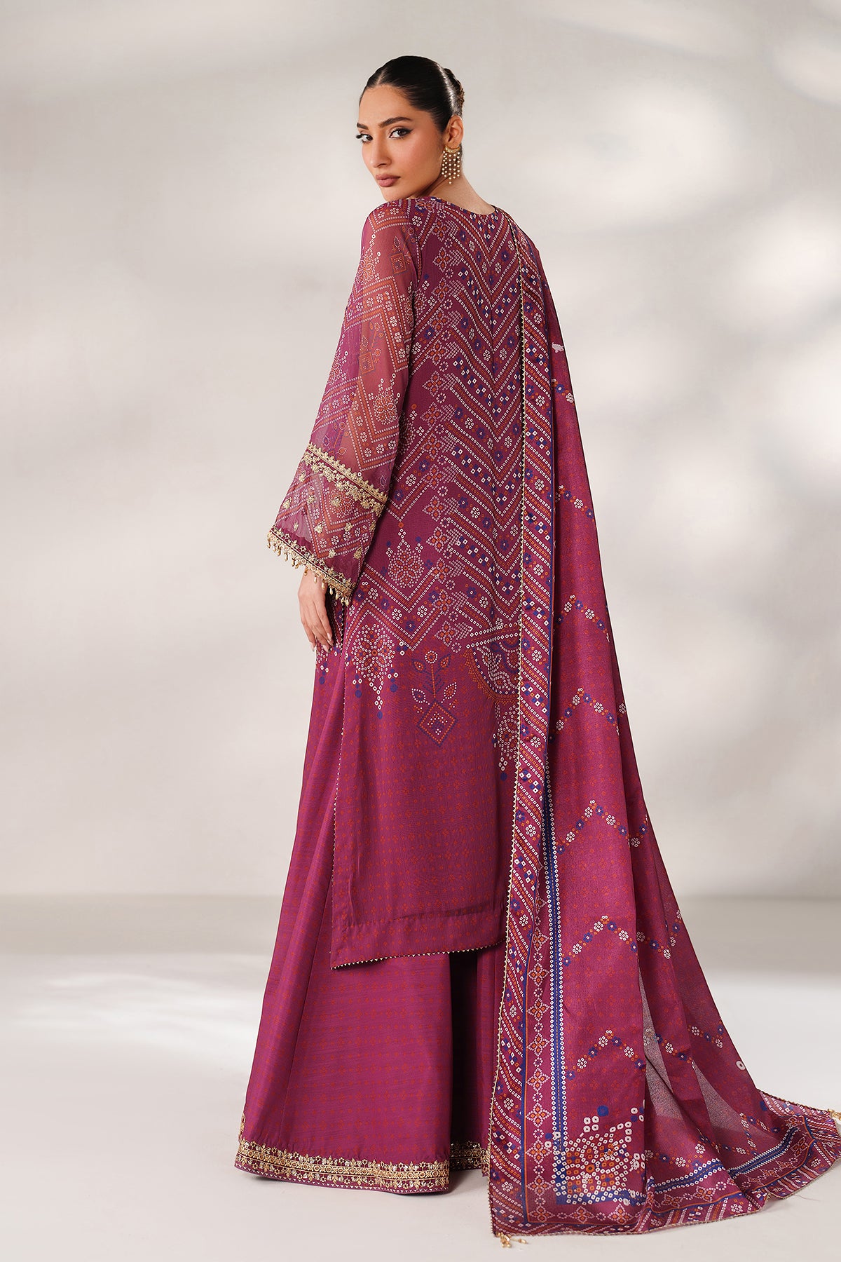 EMBROIDERED CHIFFON UF-4390
